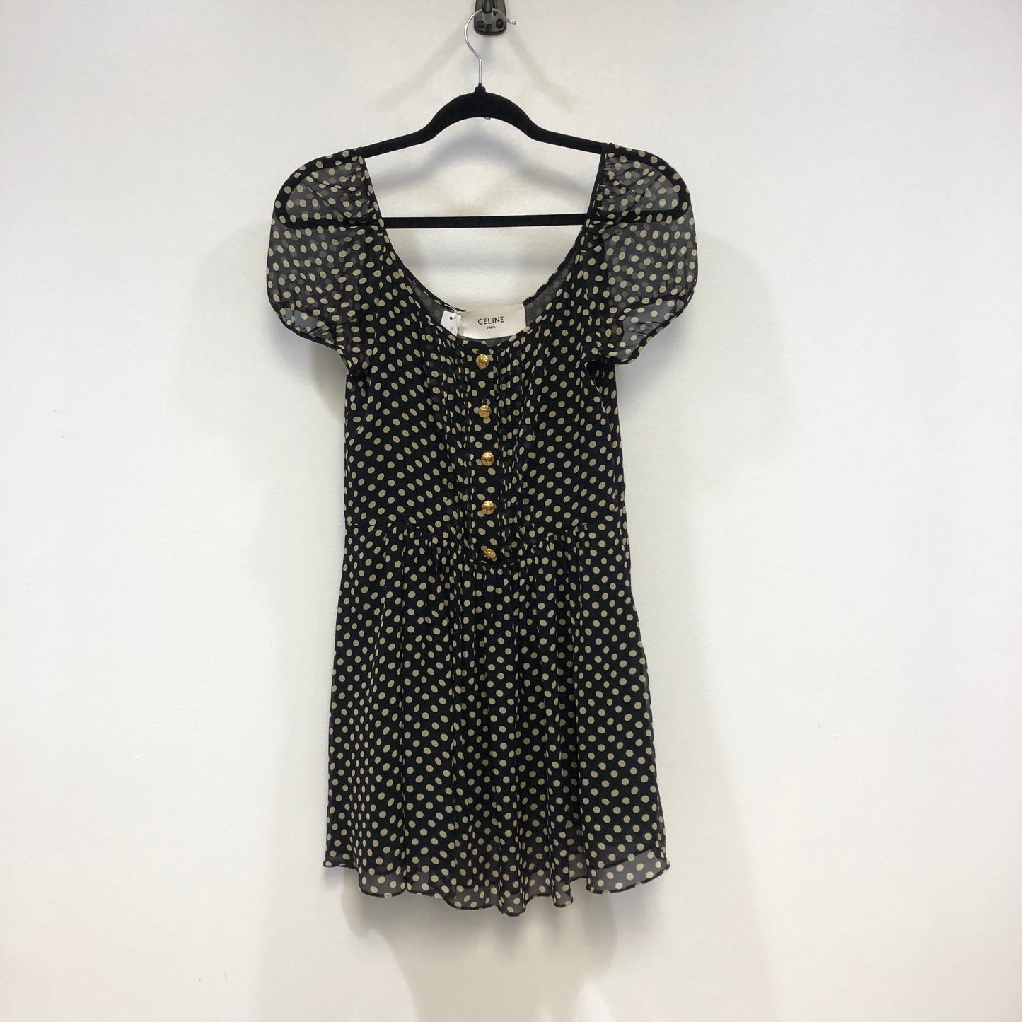 Celine Polka Dot Mini Dress Size 34