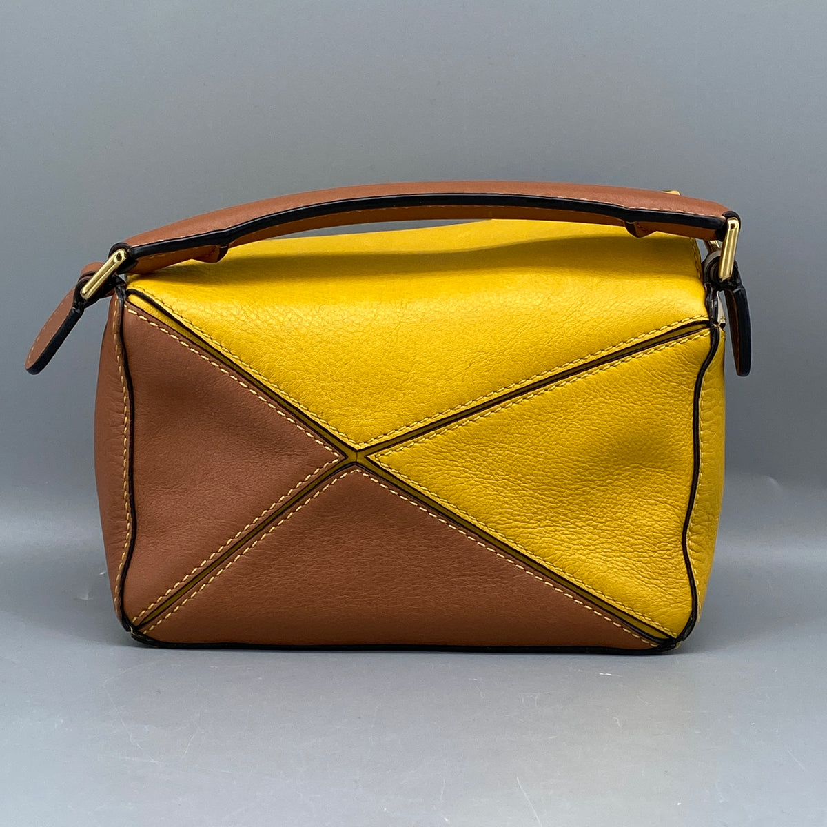 Loewe Calfskin Puzzle Mini Handle Bag Multi-Color
