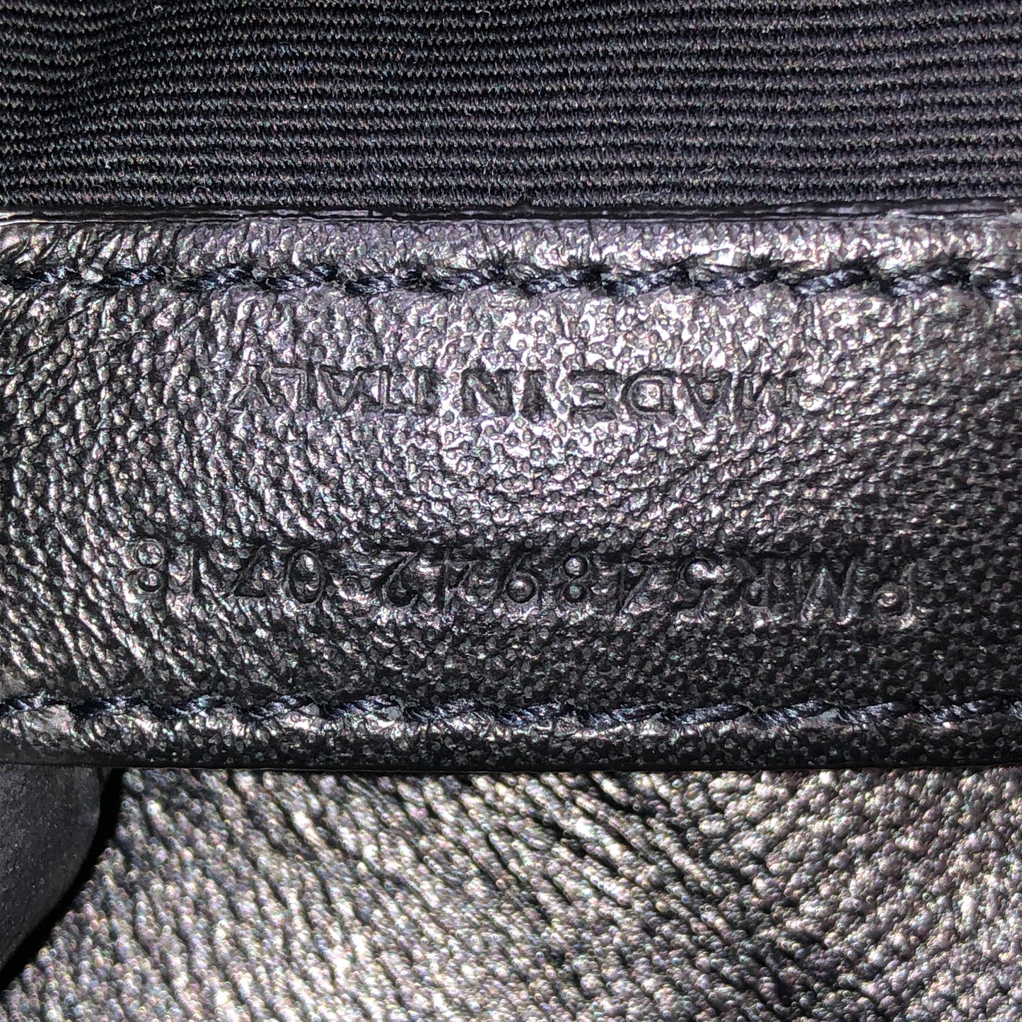 Saint Laurent Patent Crocodile Embossed Medium Niki Chain Satchel Bag