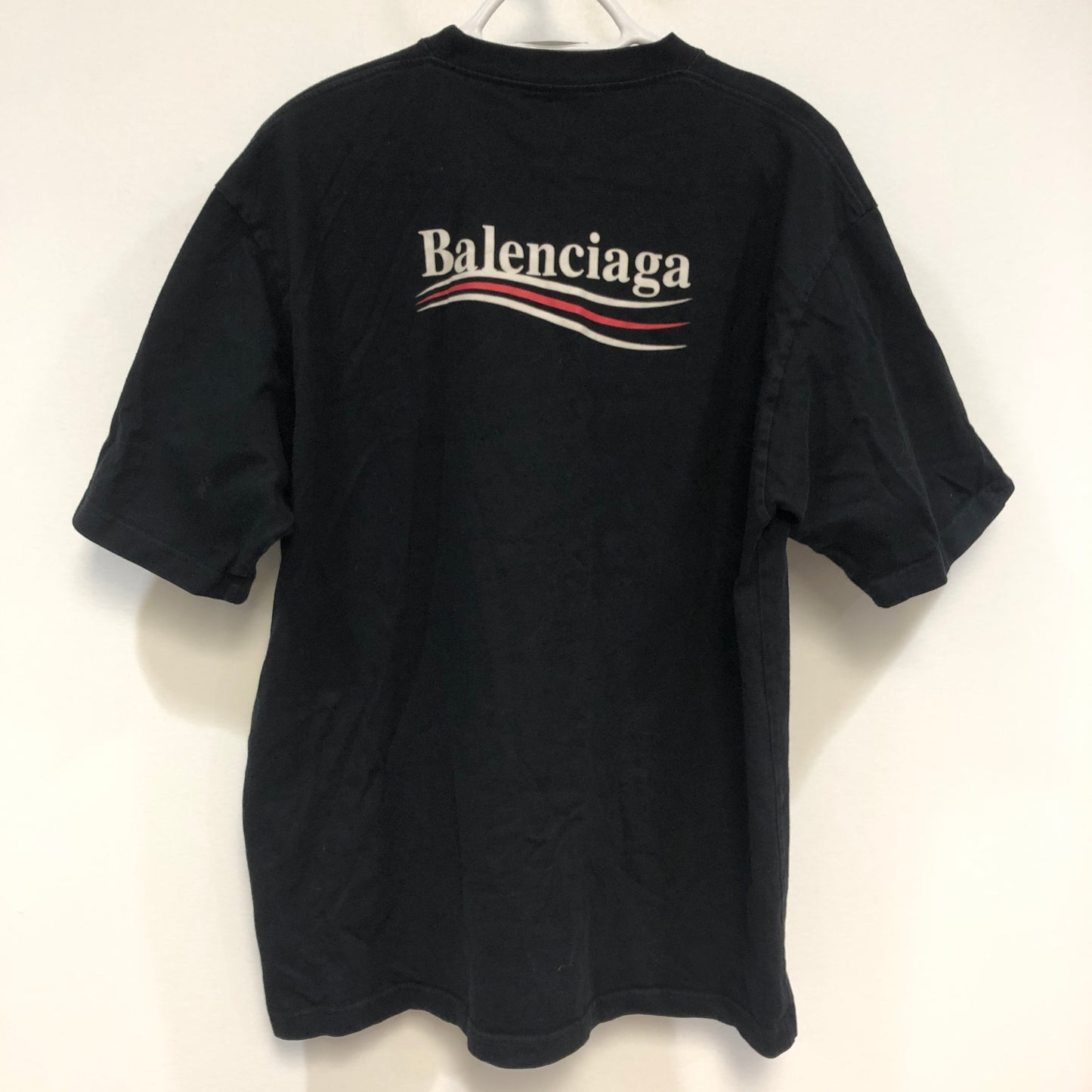 Balenciaga Black Logo Print T-Shirt Size S