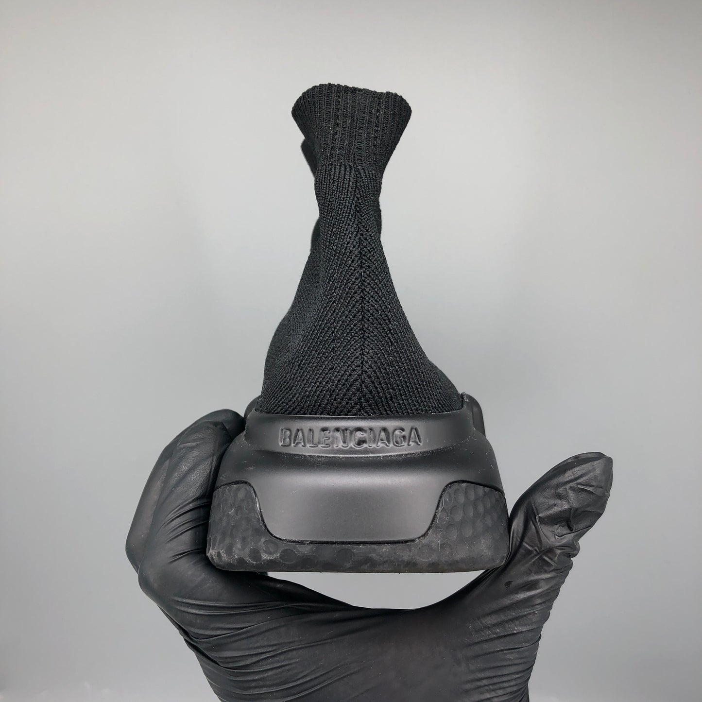 Balenciaga Women's Speed Knit Sock Sneakers Size 37 All Black