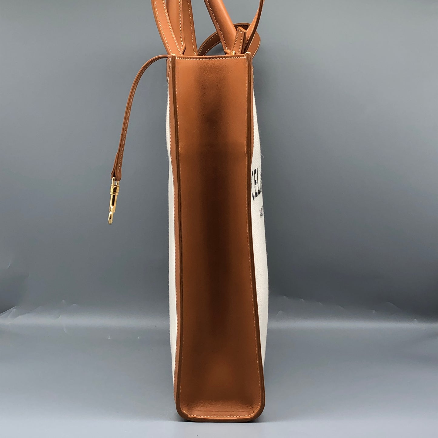 Celine Small Vertical Cabas Tote Bag Cream/Tan