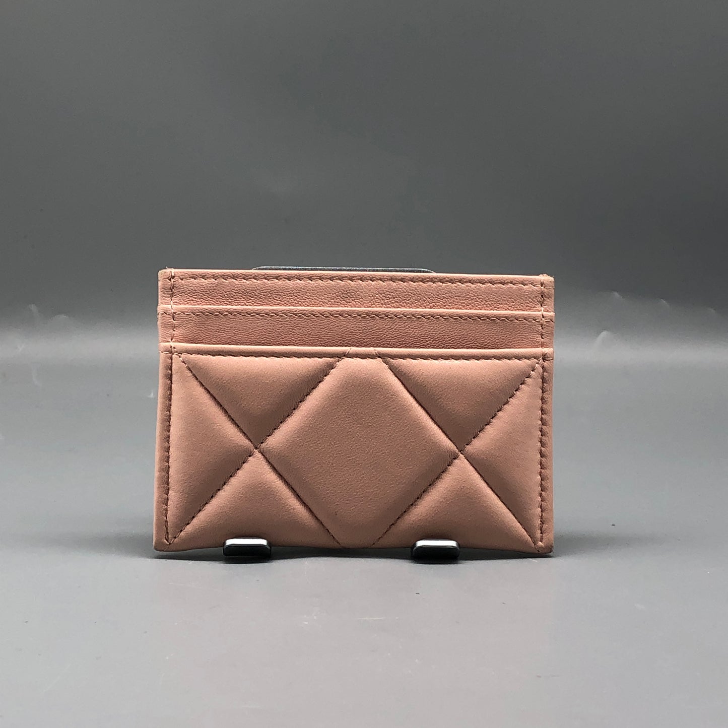 Chanel Blush Pink Quilted Card Holder