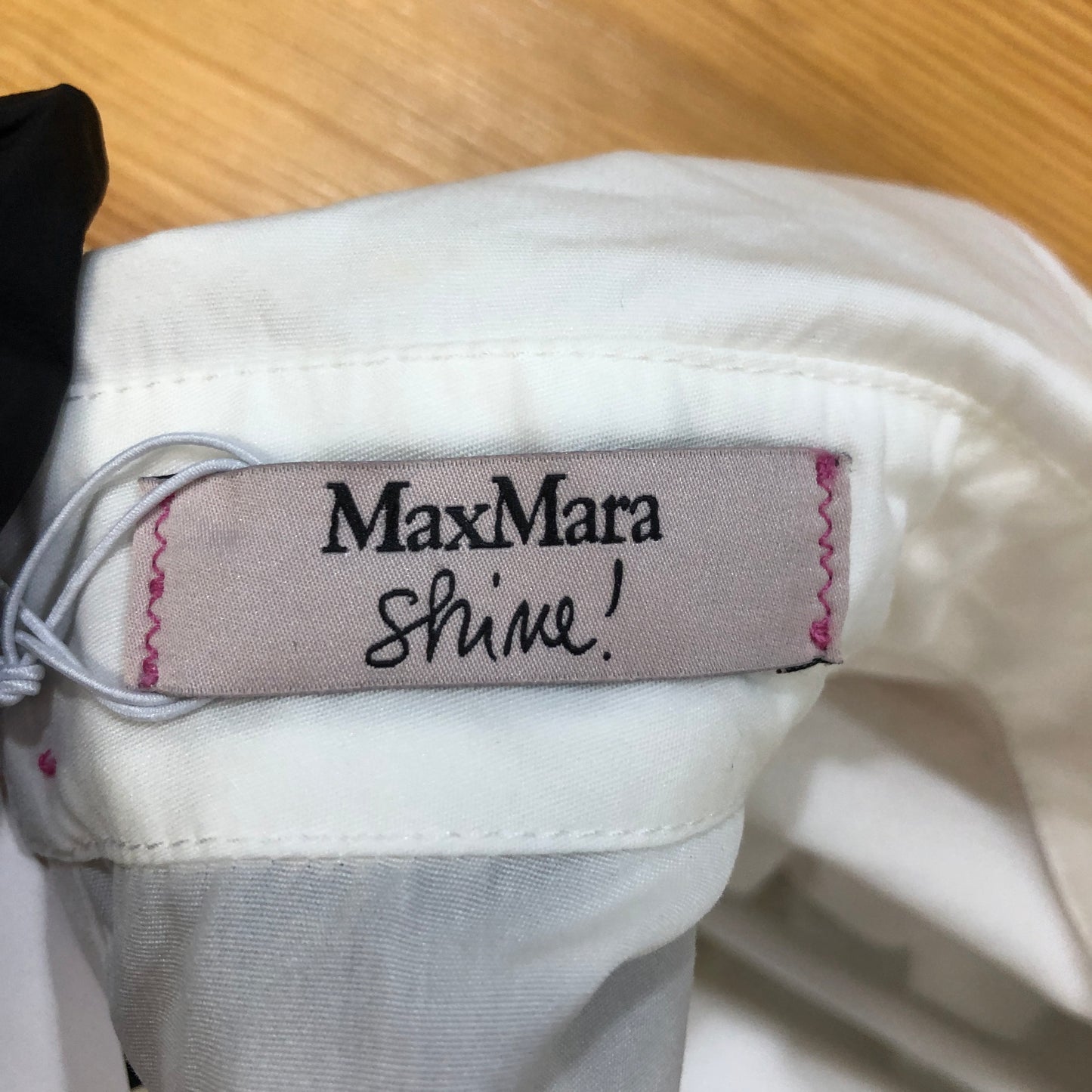 Max Mara Shine! White Embroidery Short Sleeve Shirt US Size 4