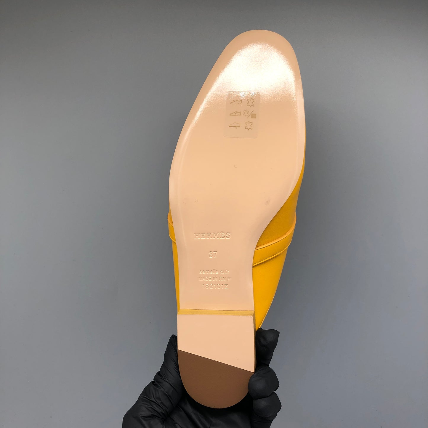 Hermes Women's Yellow Oz Mules shoes 37