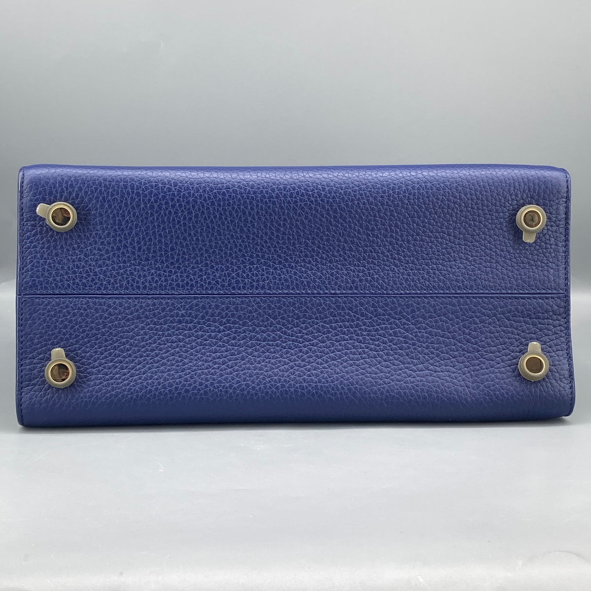Christian Dior Diorever Navy Leather Top Handle Bag