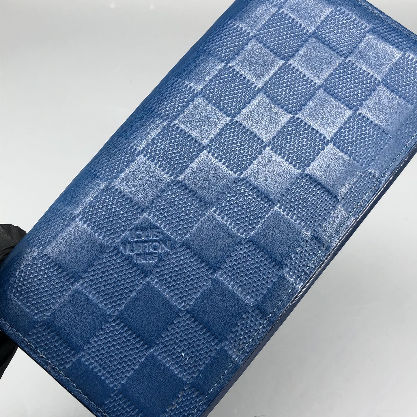 Louis Vuitton Blue Damier Infini Leather Long Wallet