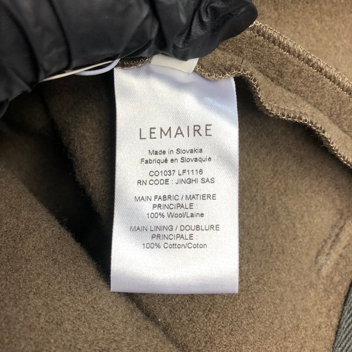 Lemaire Coat Size S Grey-Brown