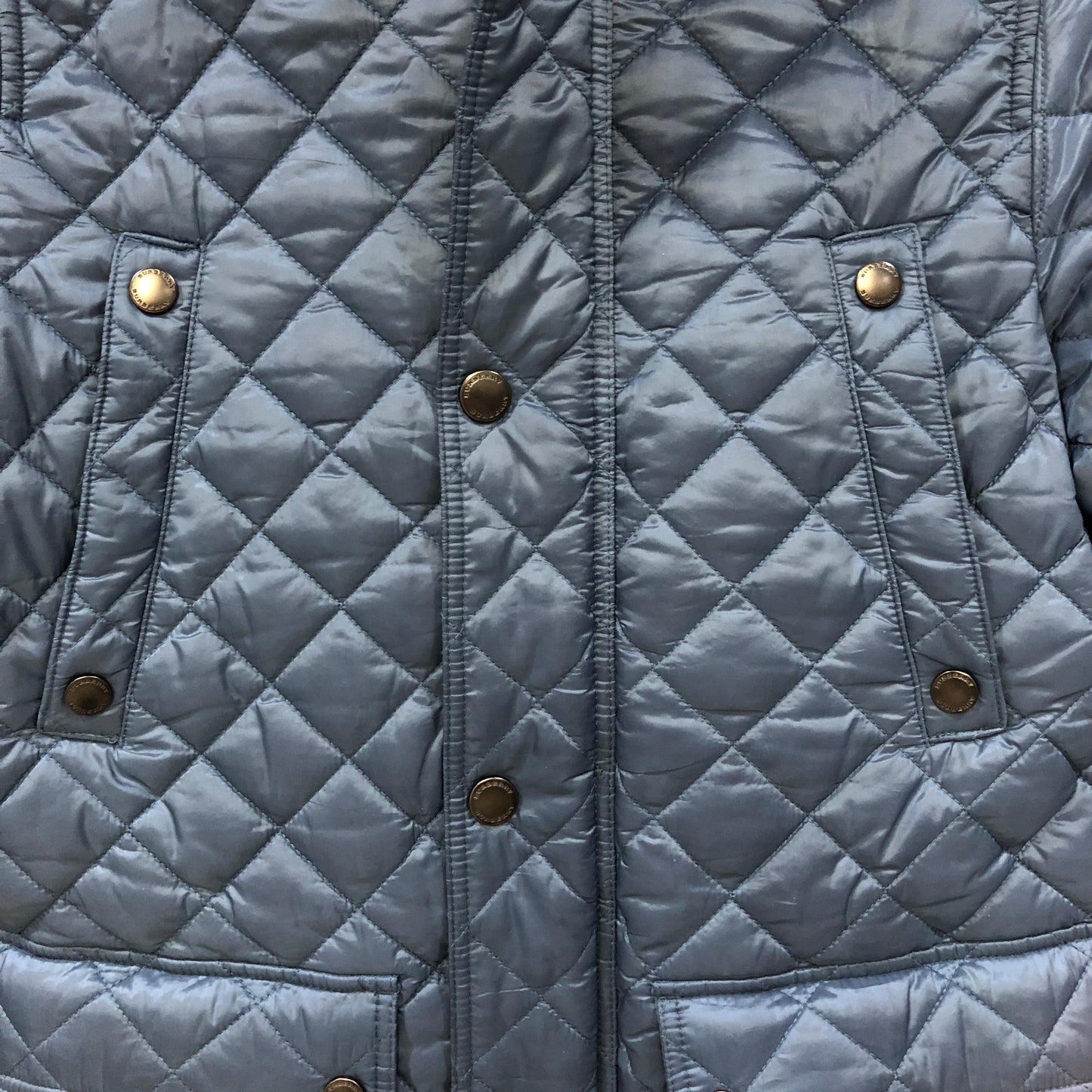 Burberry Kids Quilted Jacket 14Y (164cm) Navy Blue