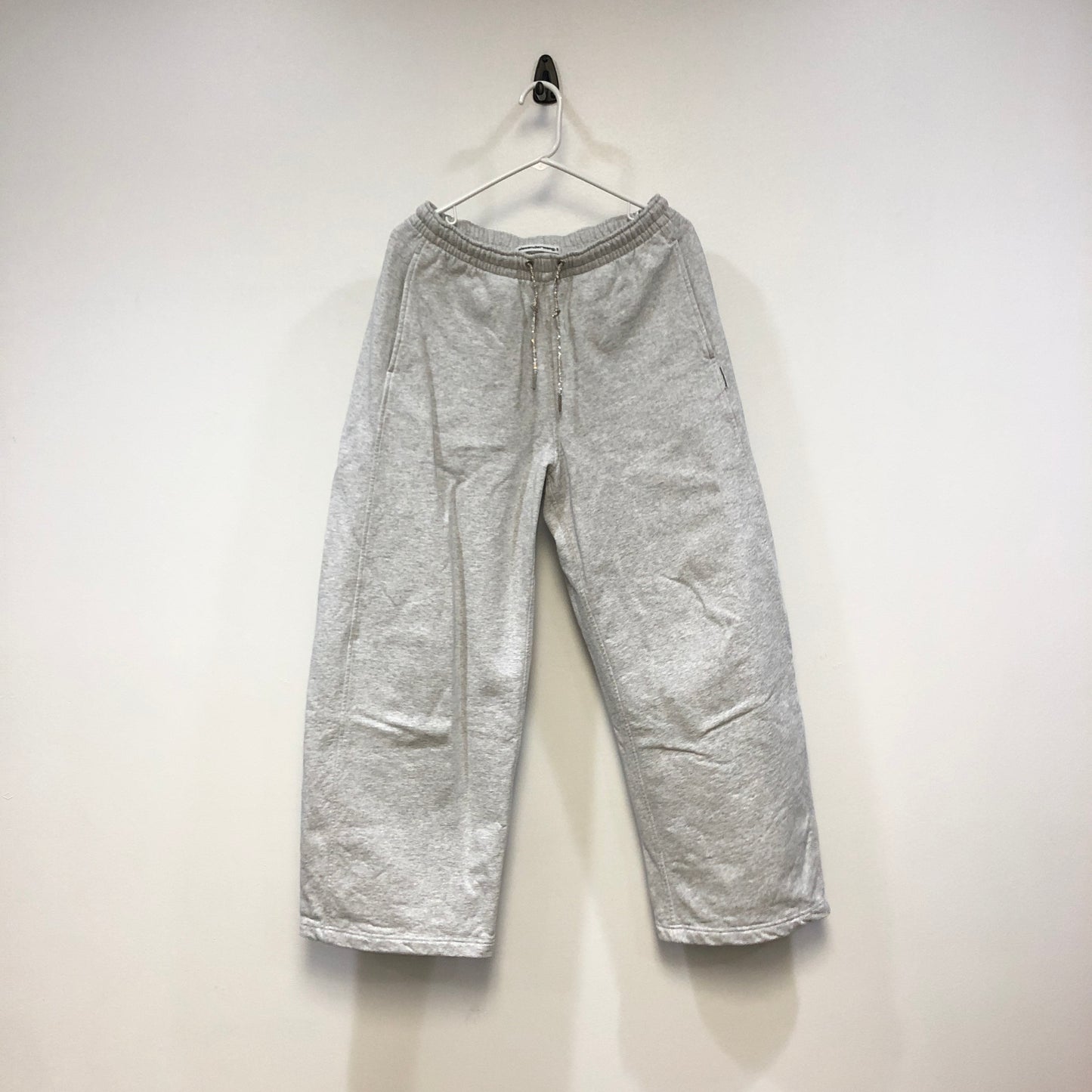Alexanderwang Light Grey Drawstring Cropped Sweatpants Size S