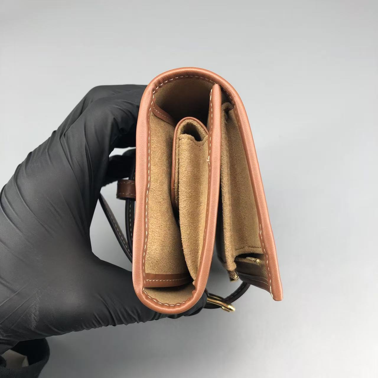 Celine Macadam Canvas Compact Wallet Pouch