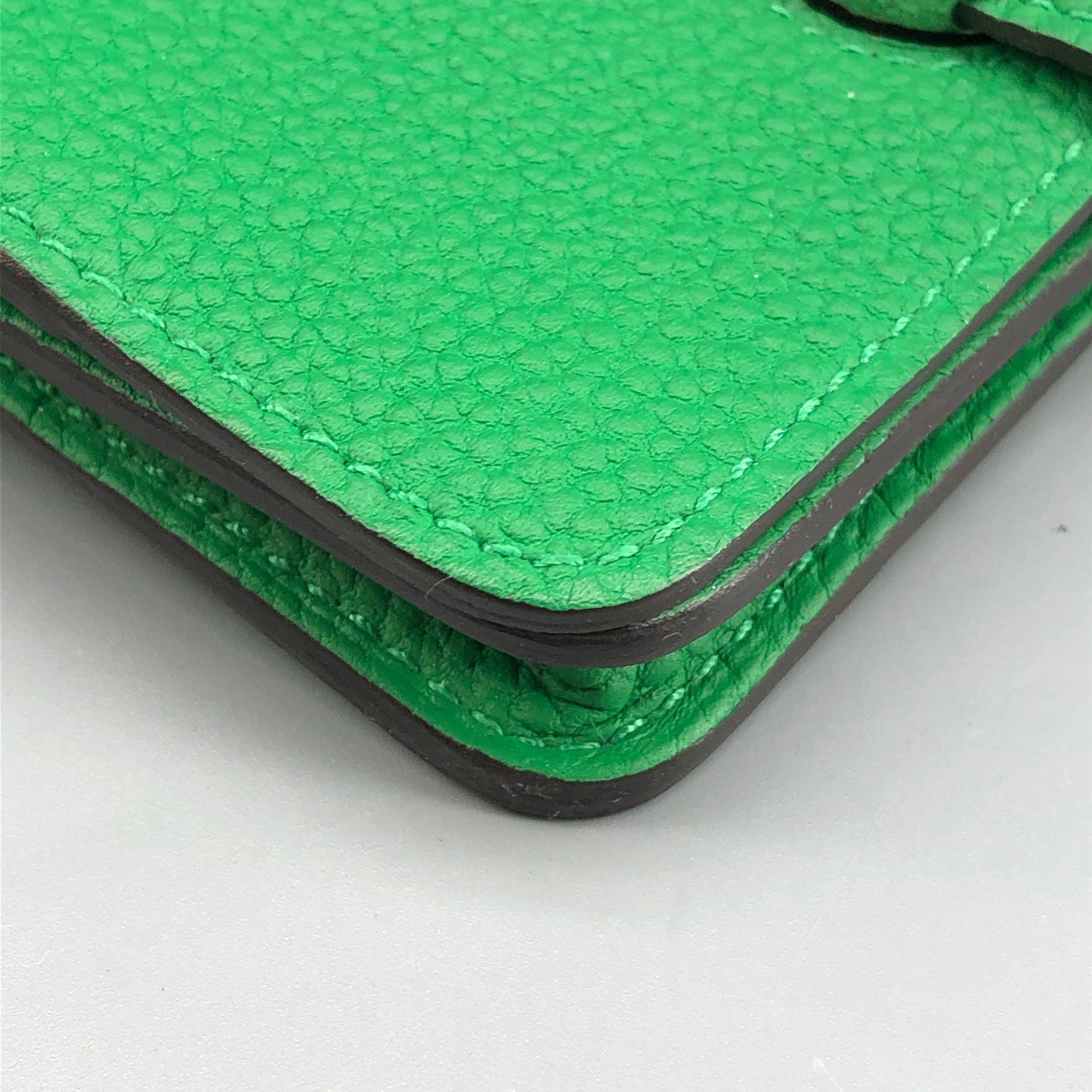 Hermes 2016 Dogon Compact Wallet  Green Togo Leather