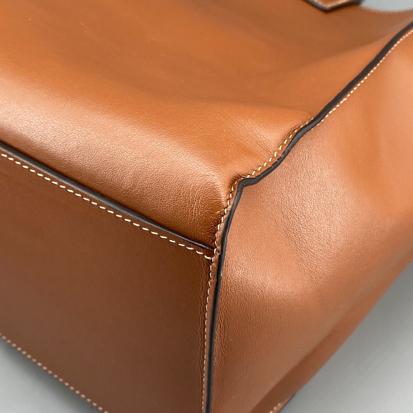 Celine Caramel Cabas Phantom Calfskin Leather Tote Bag