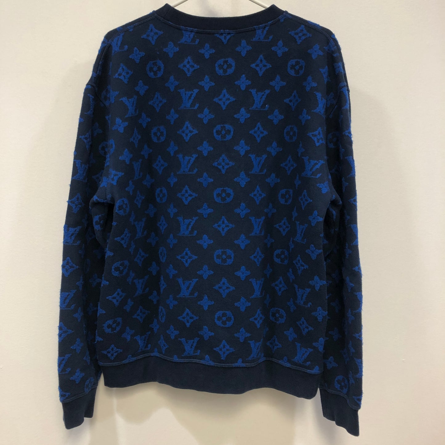 Louis Vuitton Monogram Crewneck Sweater Size M Black/Blue