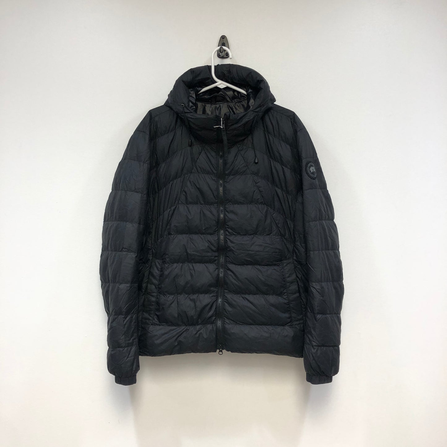 Canada Goose Black Hooded Down Jacket Size 3XL