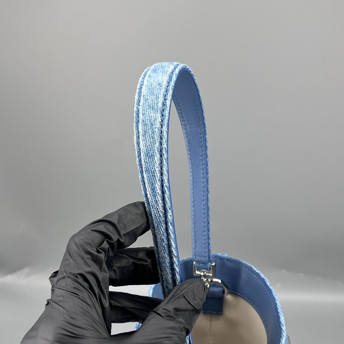Givenchy Blue Denim Mini Bucket Shoulder Bag