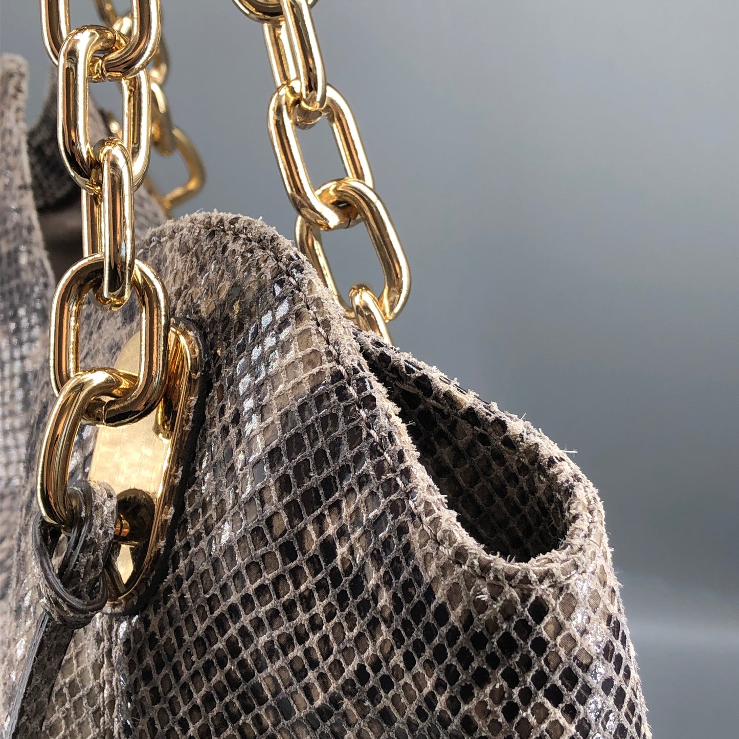 Michael Kors Snake Print Large Hobo Bag