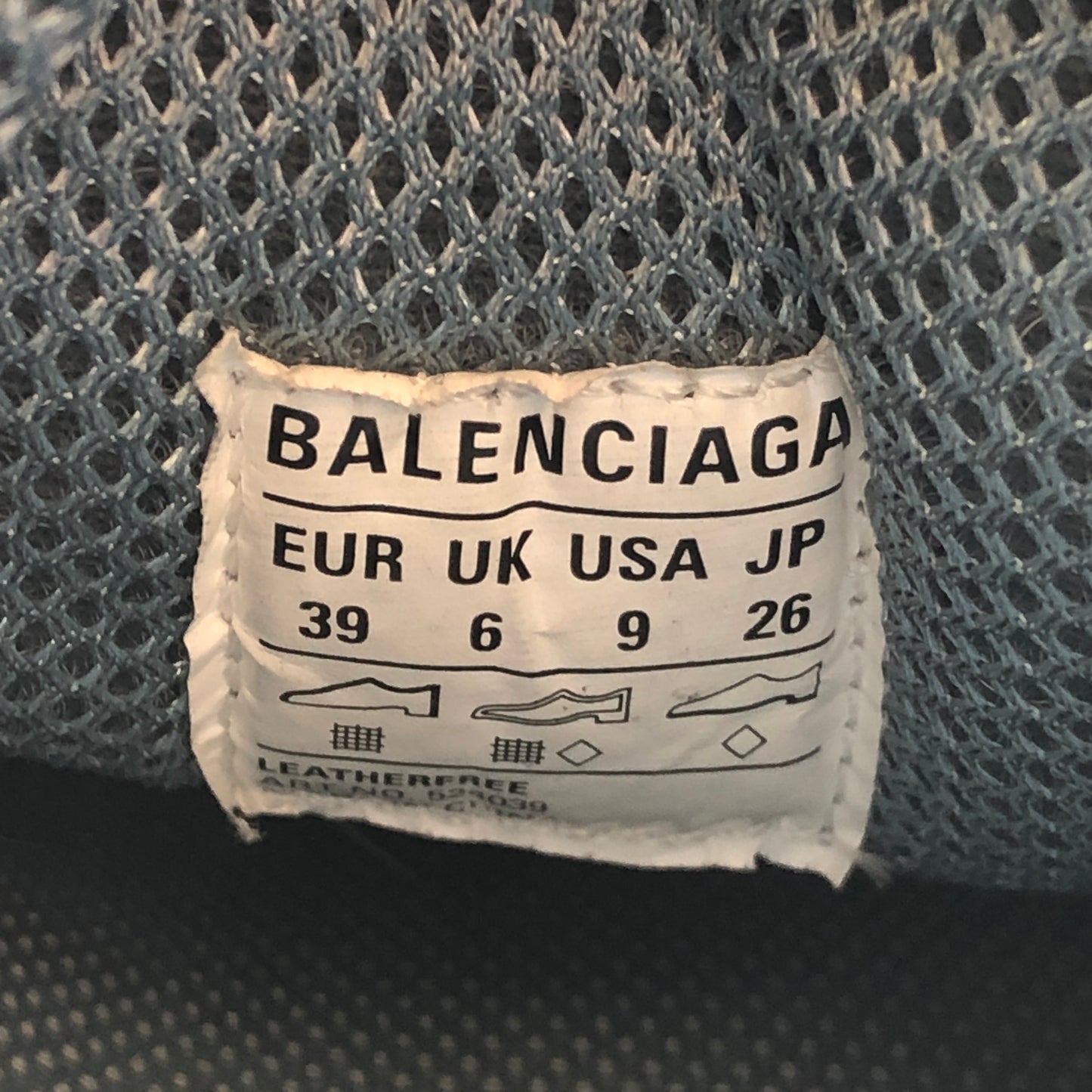 Balenciaga Unisex Triple S Denim Sneakers 39