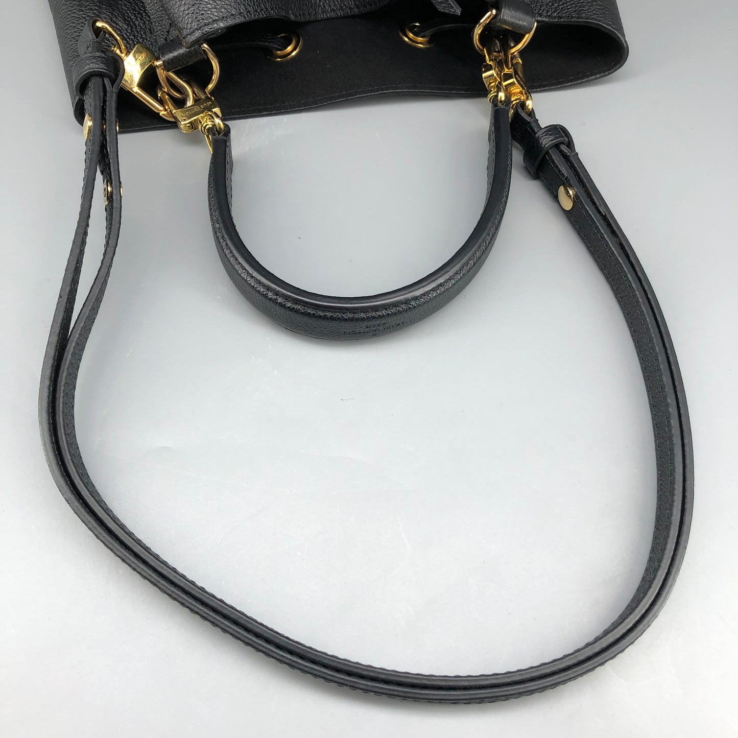 Louis Vuitton Monogram Empreinte NeoNoe Bucket Bag Black