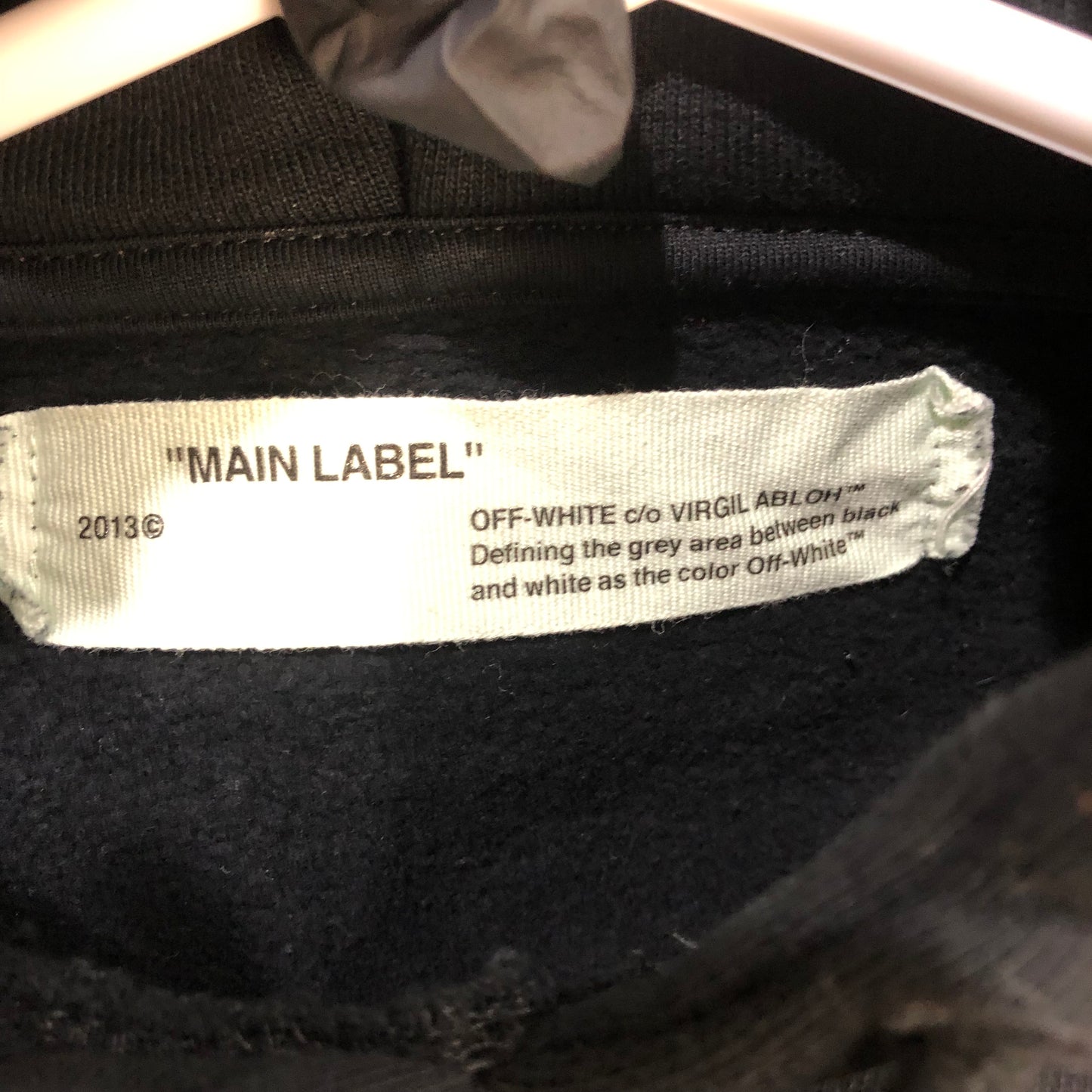 Off-White Black Cropped "Something Special" Hoodie Size XXS