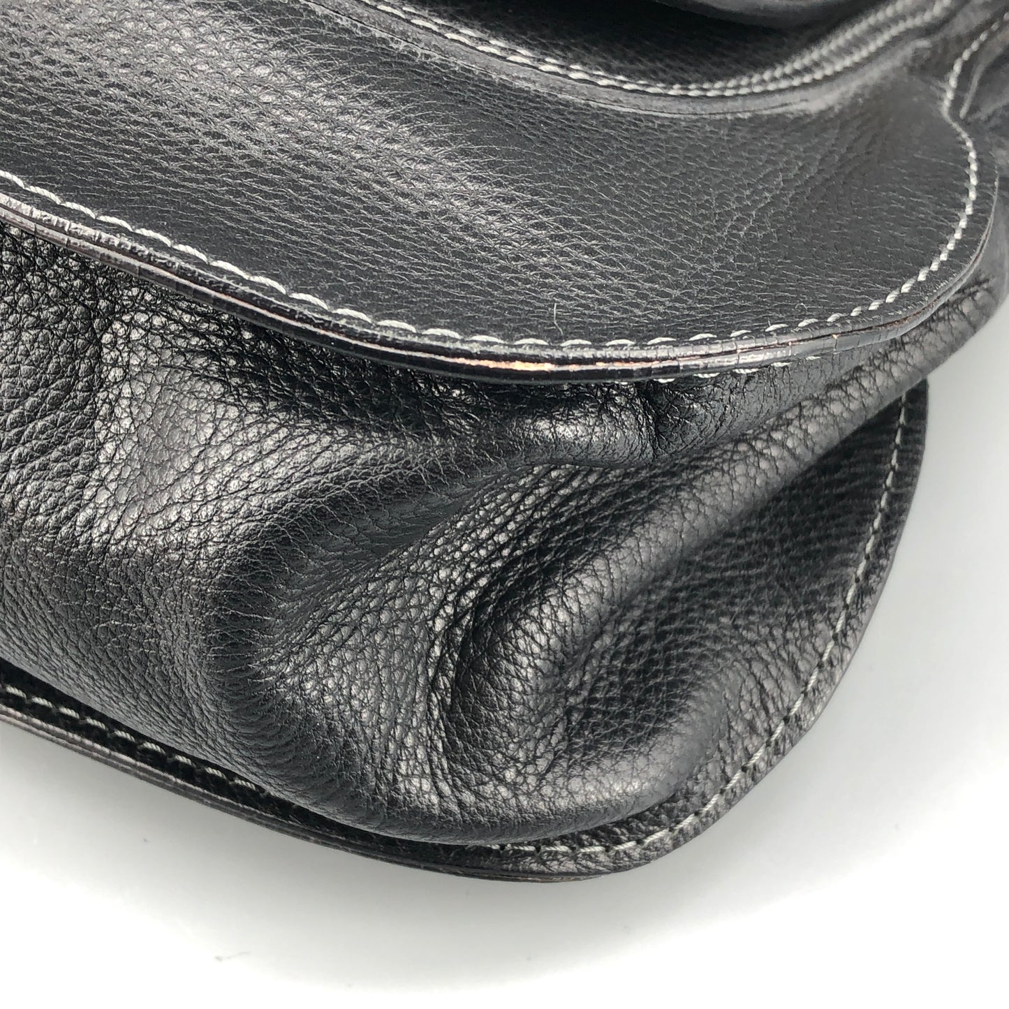 Chloe Black Marcie Large Grain Leather Tote Bag