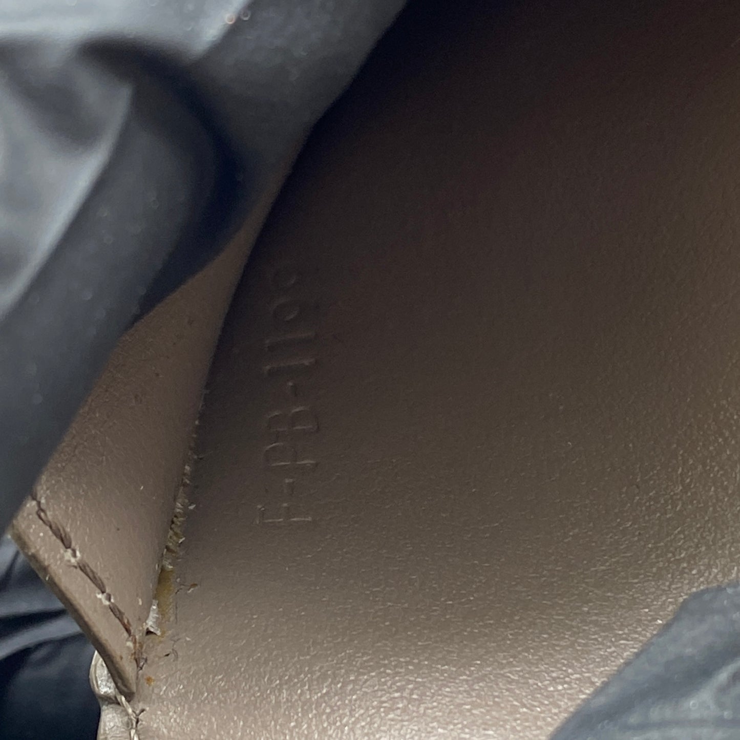 Celine Beige Grained Leather Triomphe Medium Fold Wallet
