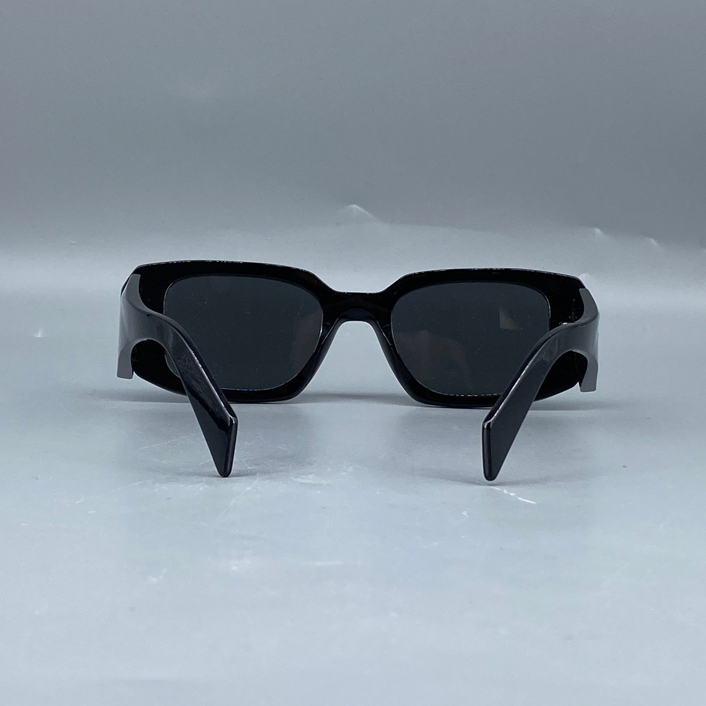 Prada Black Rectangular Frame Sunglasses 145mm