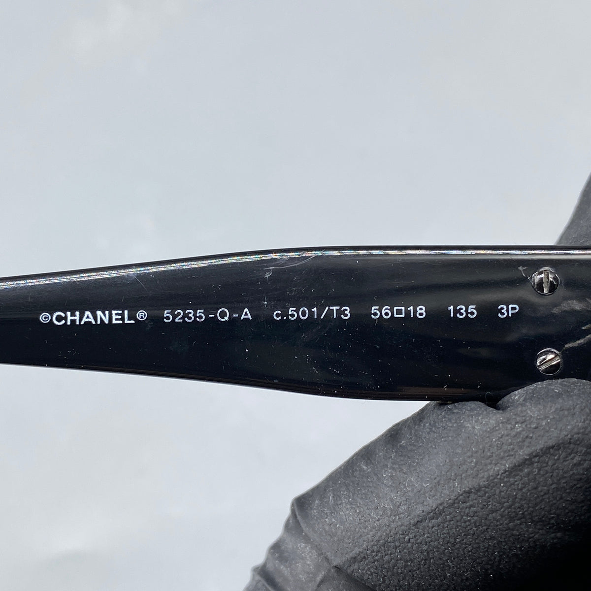 Chanel Oval Sunglasses Black