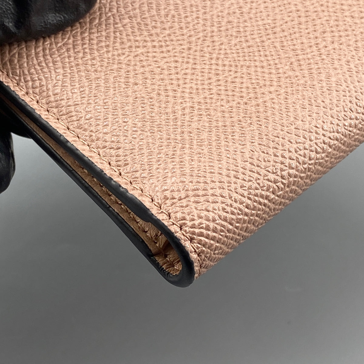 Christian Dior Nude Saddle Trifold Wallet