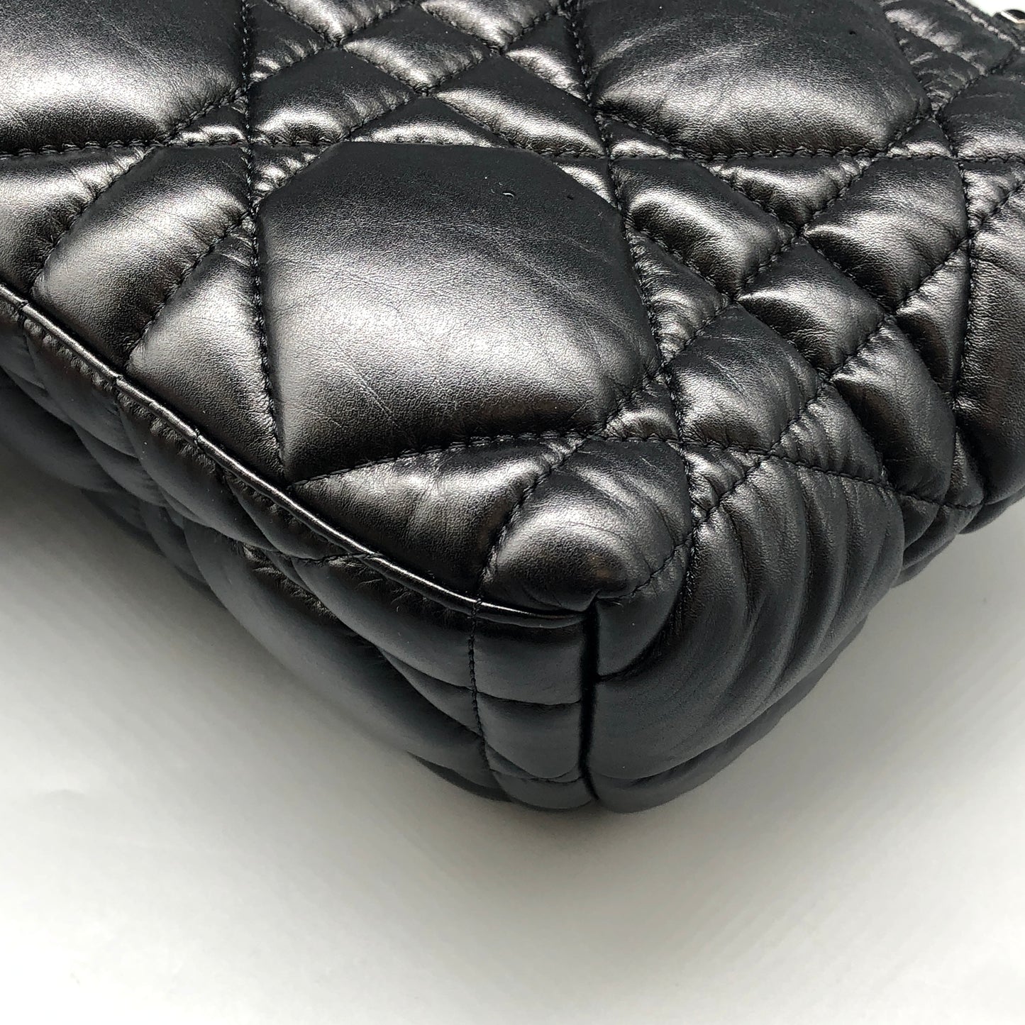 Christian Dior Toujours Medium Black Cannage Quilted Bag