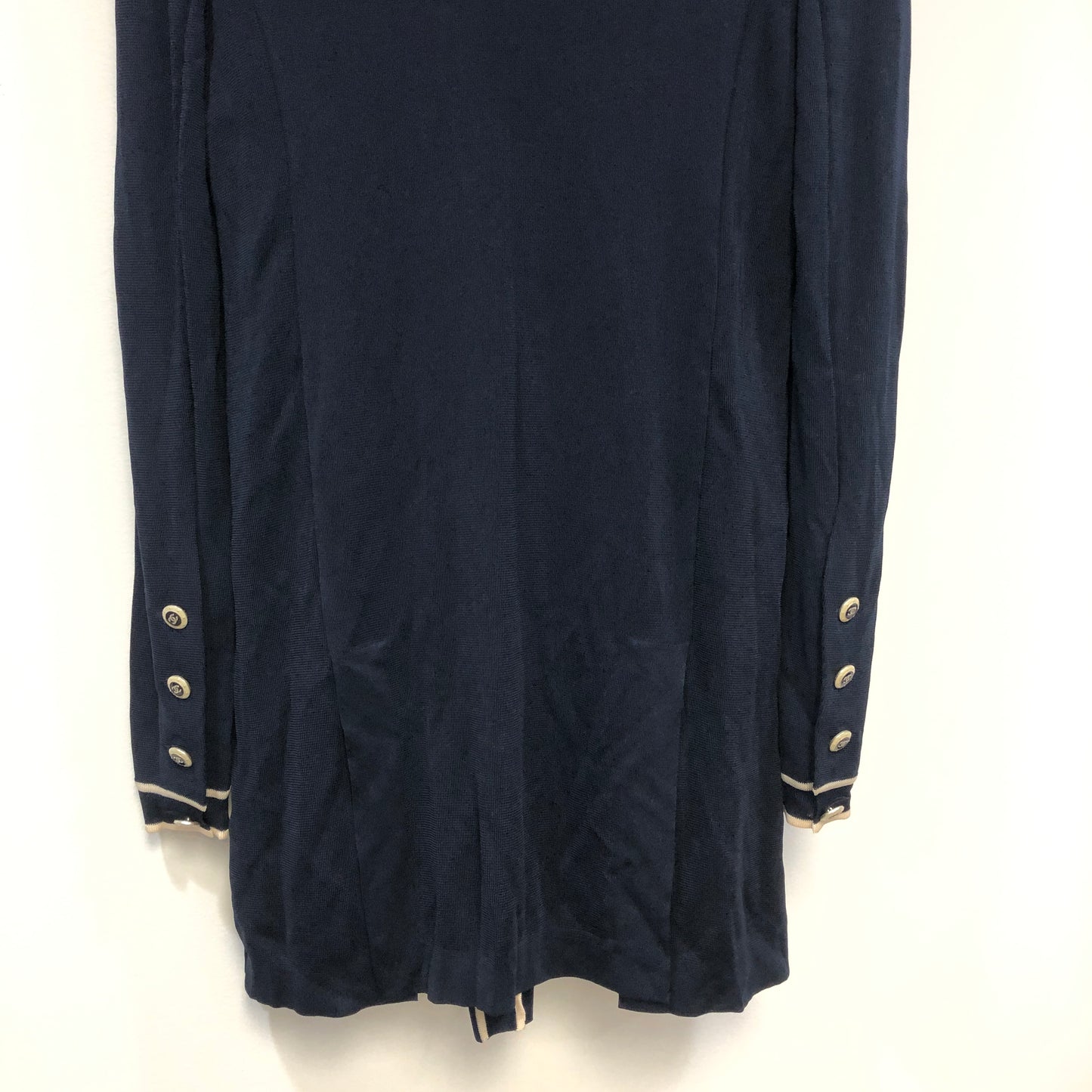 Chanel Black Cardigan with Attached Vest Size 36