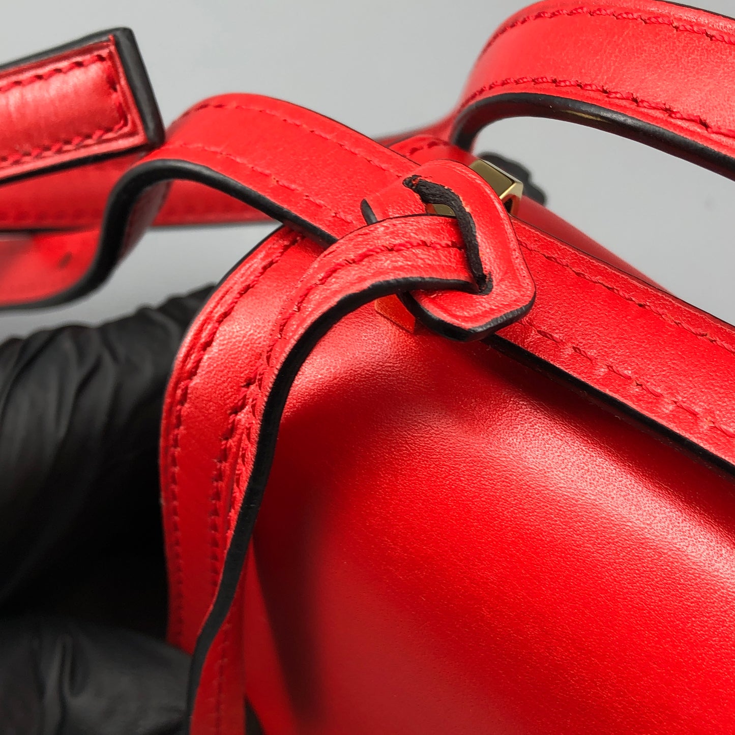 Loewe Barcelona Red Smooth Calfskin Crossbody Bag