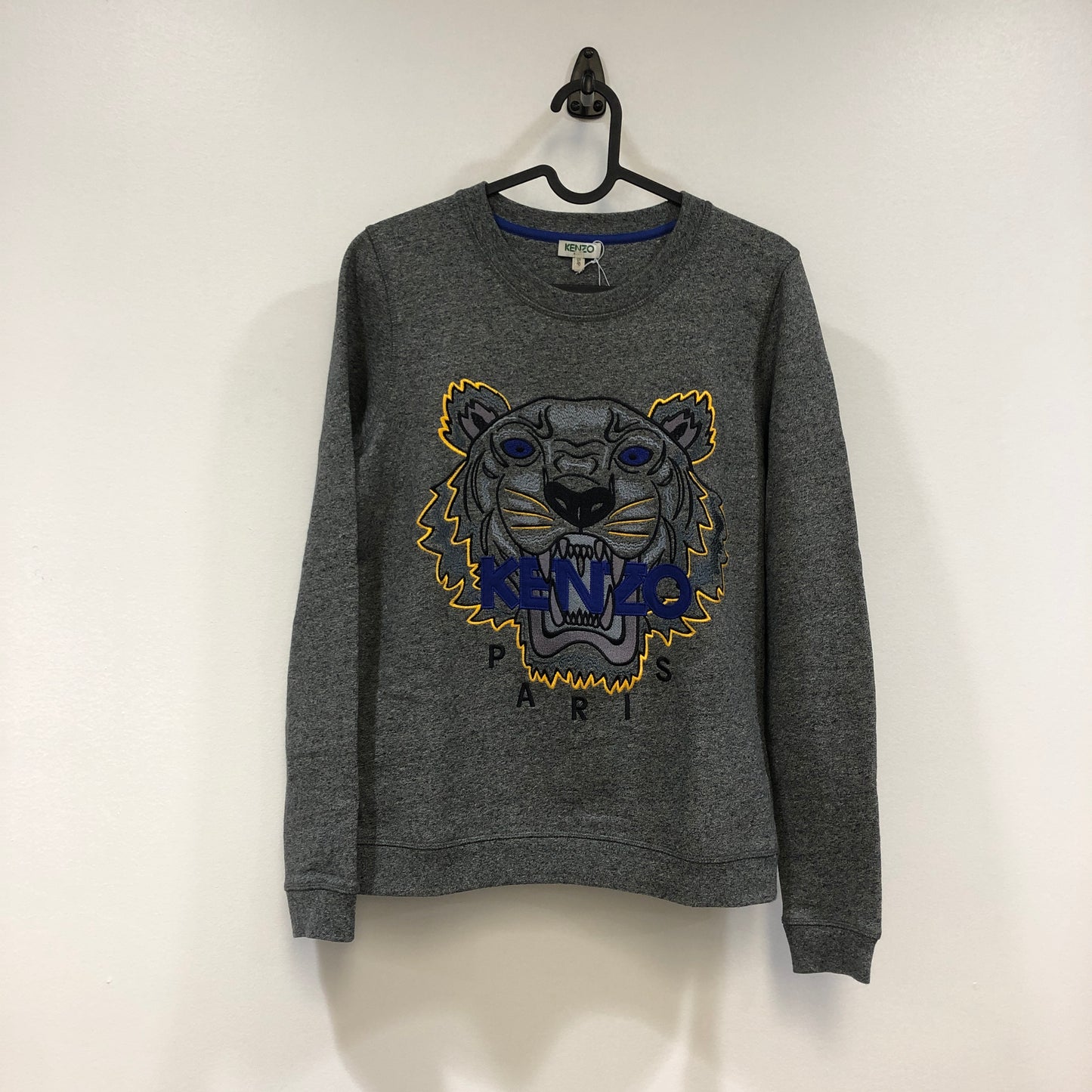 Kenzo Tiger Logo Sweatshirt Size S Grey