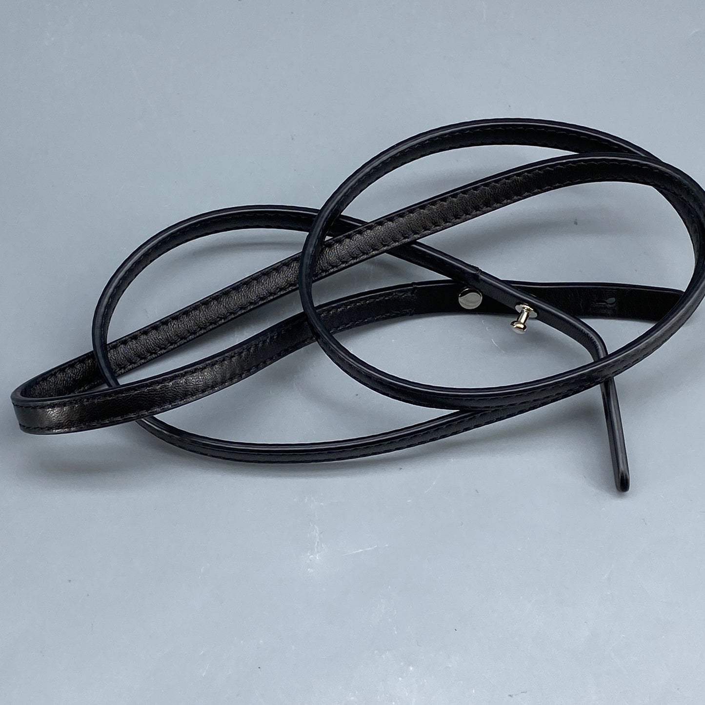 The Row Double Circle Bag Soft Black Leather Shoulder Bag