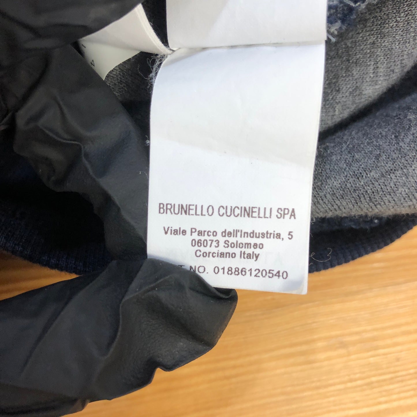 Brunello Cucinelli Grey & Navy Color-Block Zip-Up Hoodie Size S
