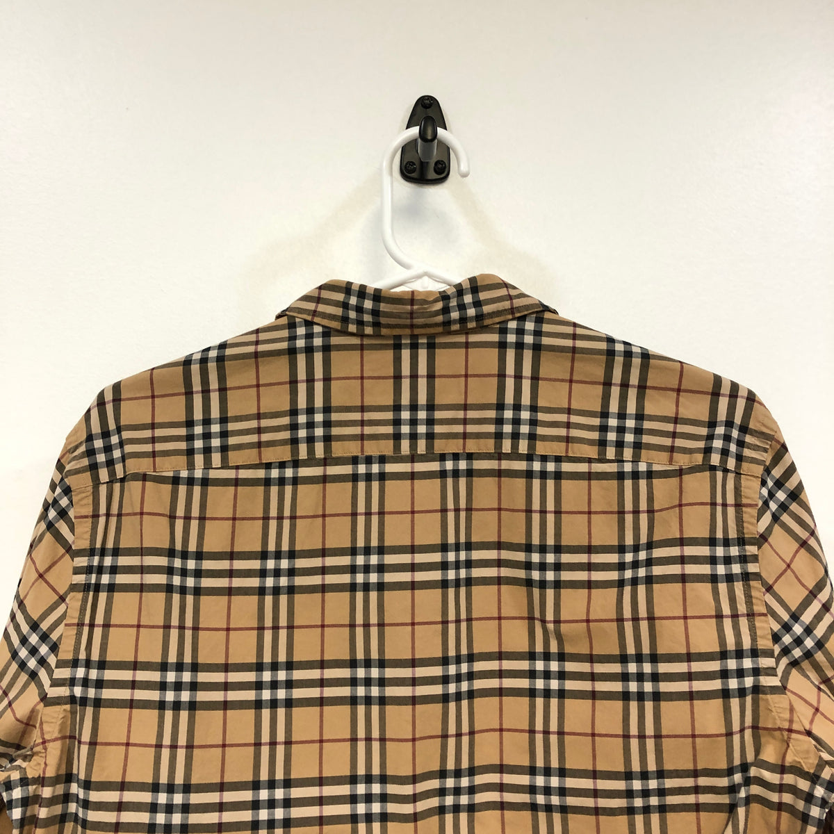 Burberry Khaki Vintage Check Long Sleeve Shirt Size S
