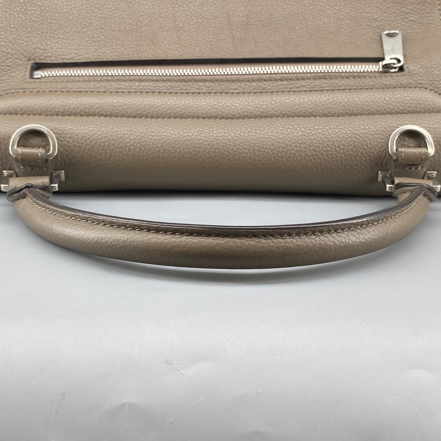 Celine Trapeze Medium Taupe Leather Suede Wing Bag