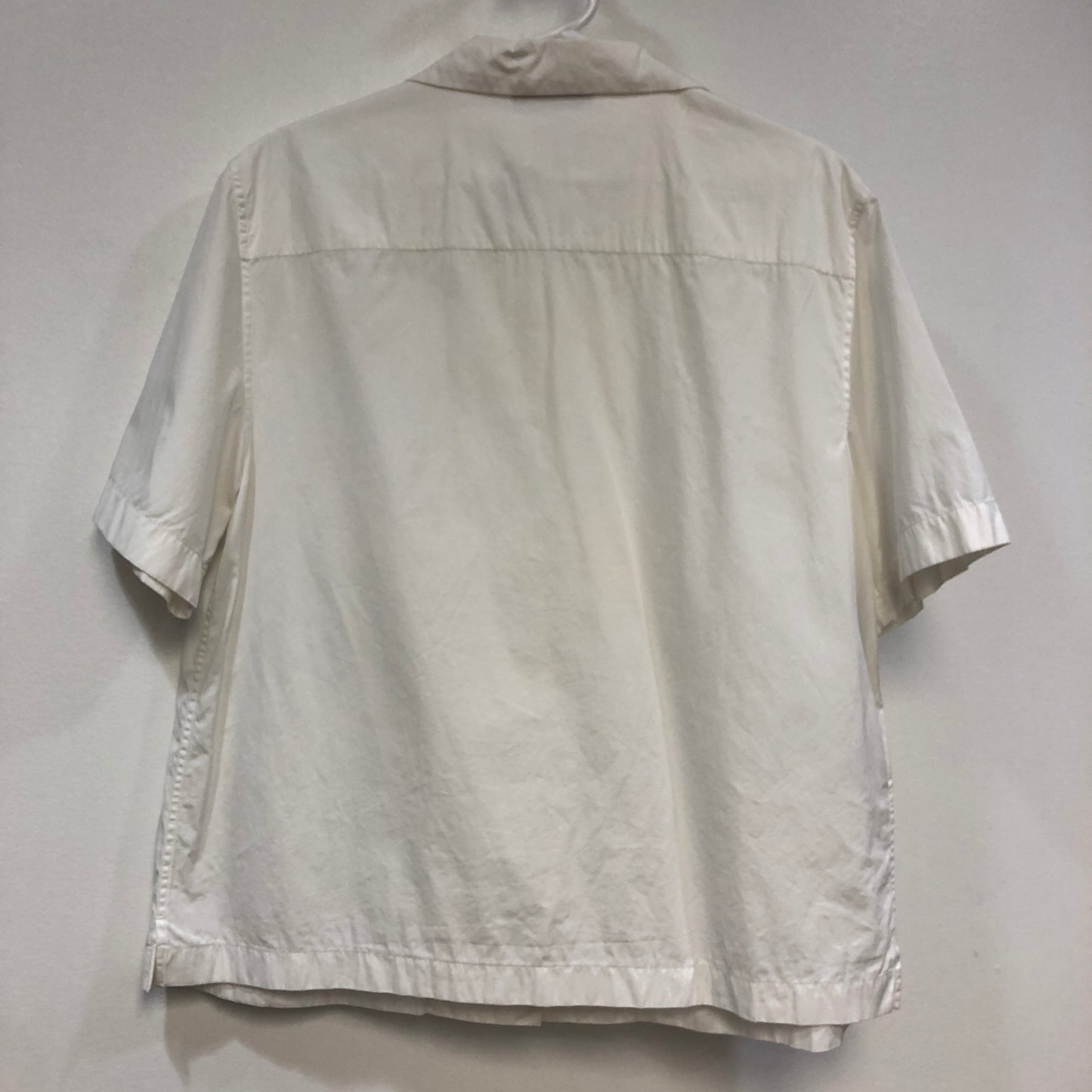 Prada Short-Sleeve Bowling Shirt Size 48 White