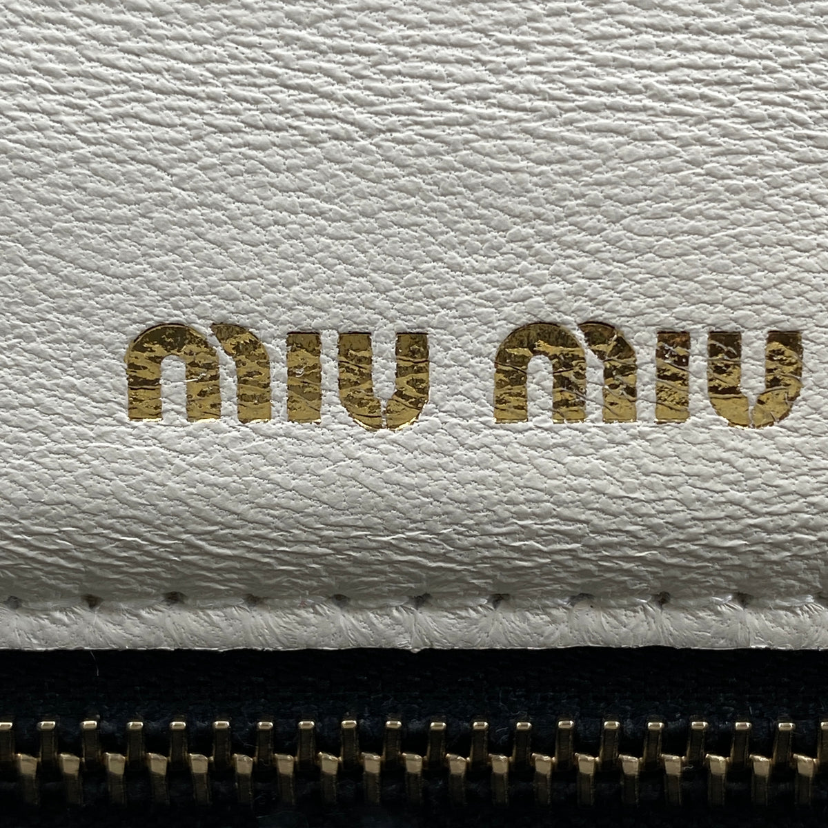 Miu Miu Confidential Matelassé  Crossbody Bag White Leather