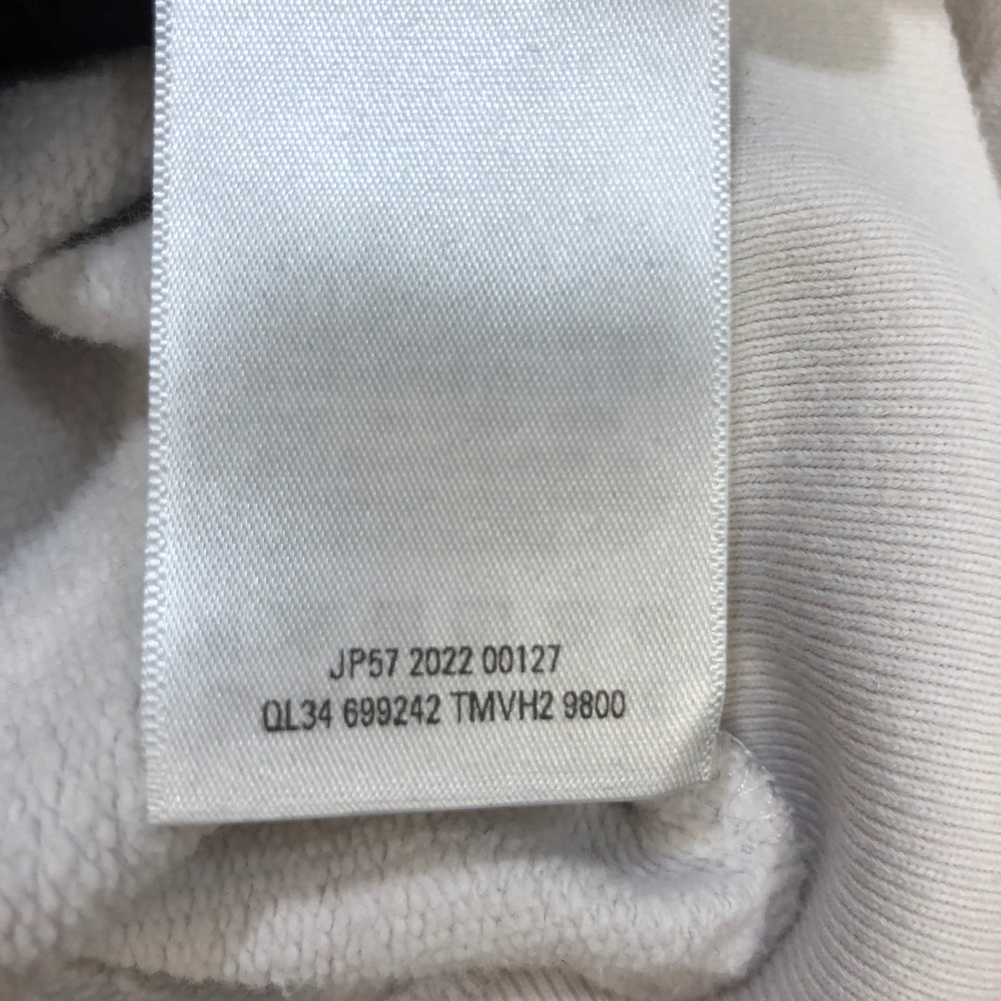 Balenciaga Logo Print Crew Neck Sweatshirt Size 2 White P2P 28 Inches