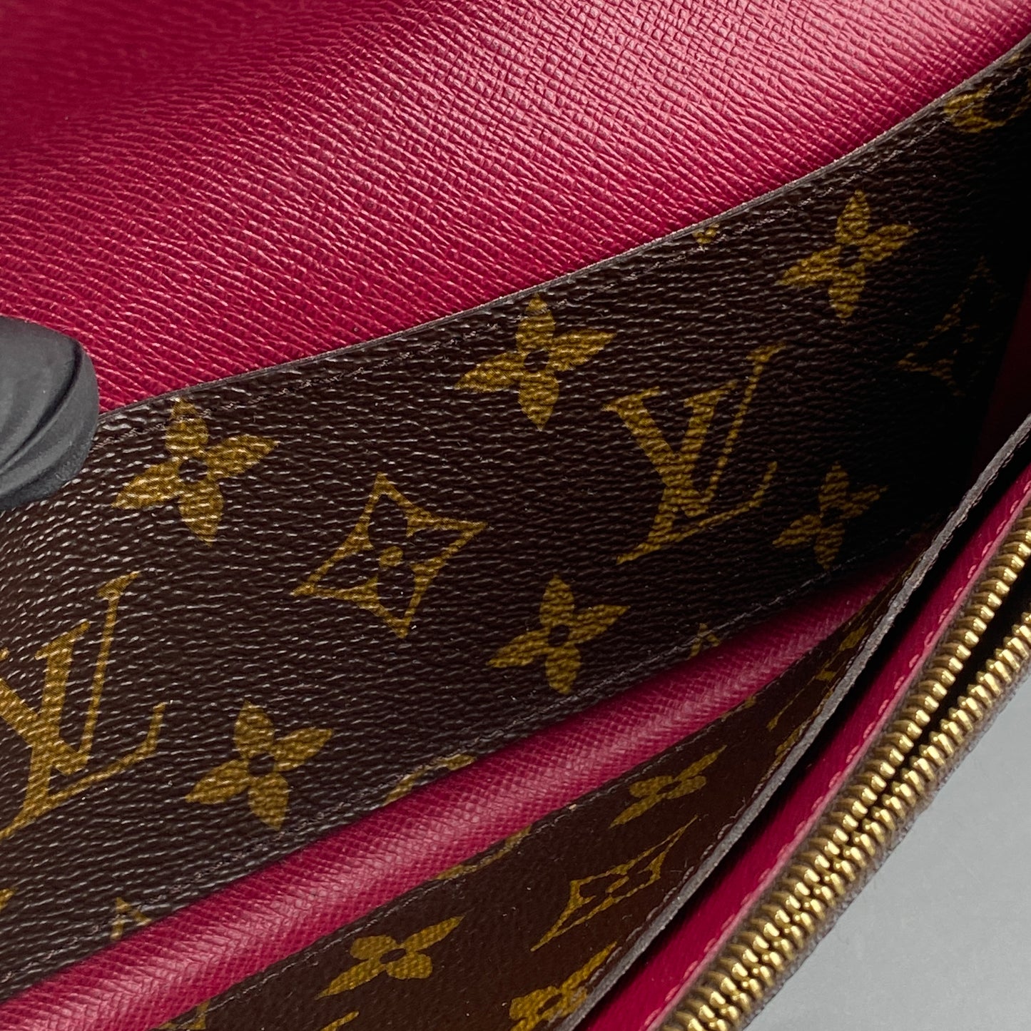 Louis Vuitton Brown Monogram Flap Long Wallet