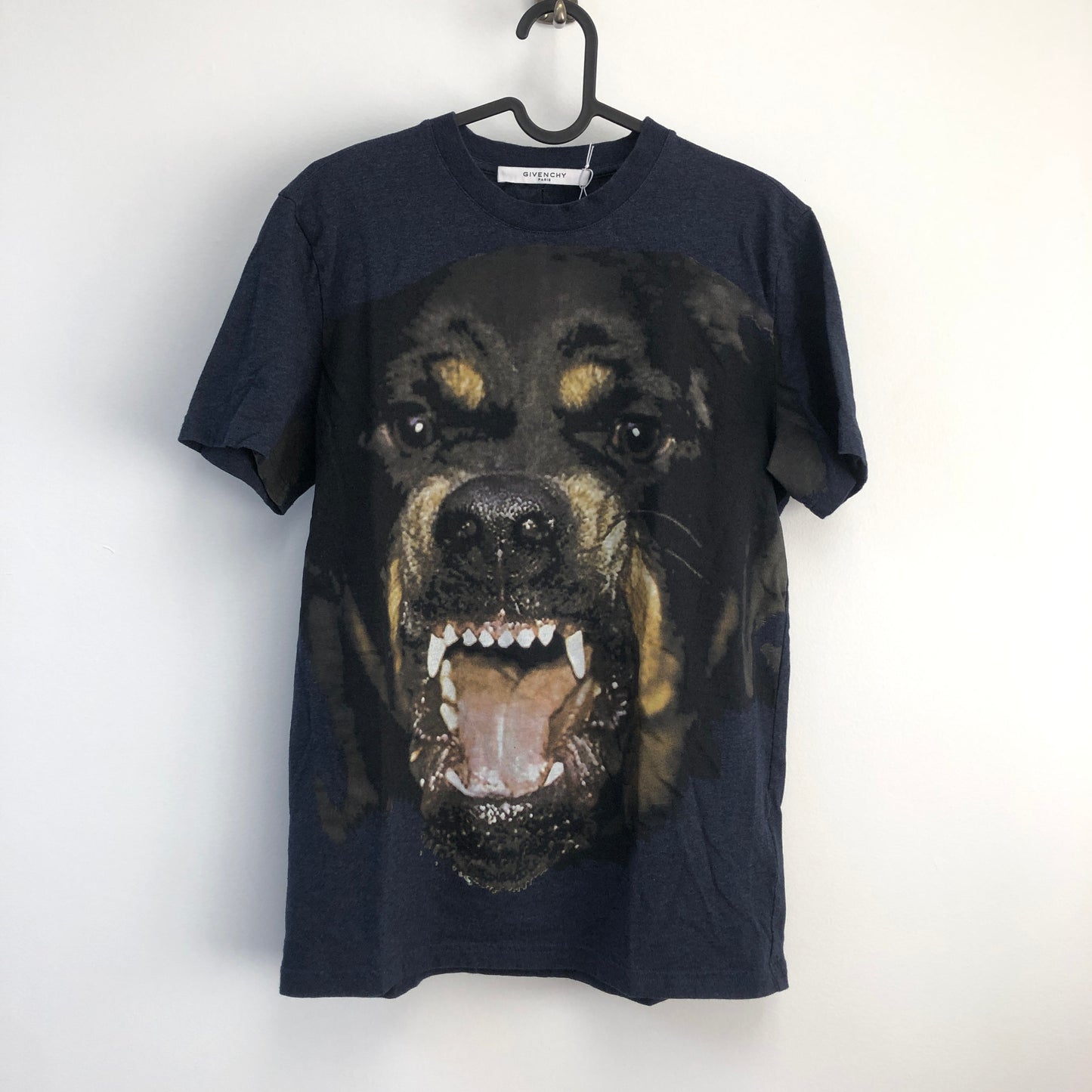 Givenchy Navy Blue Rottweiler Print T-Shirt Size XS