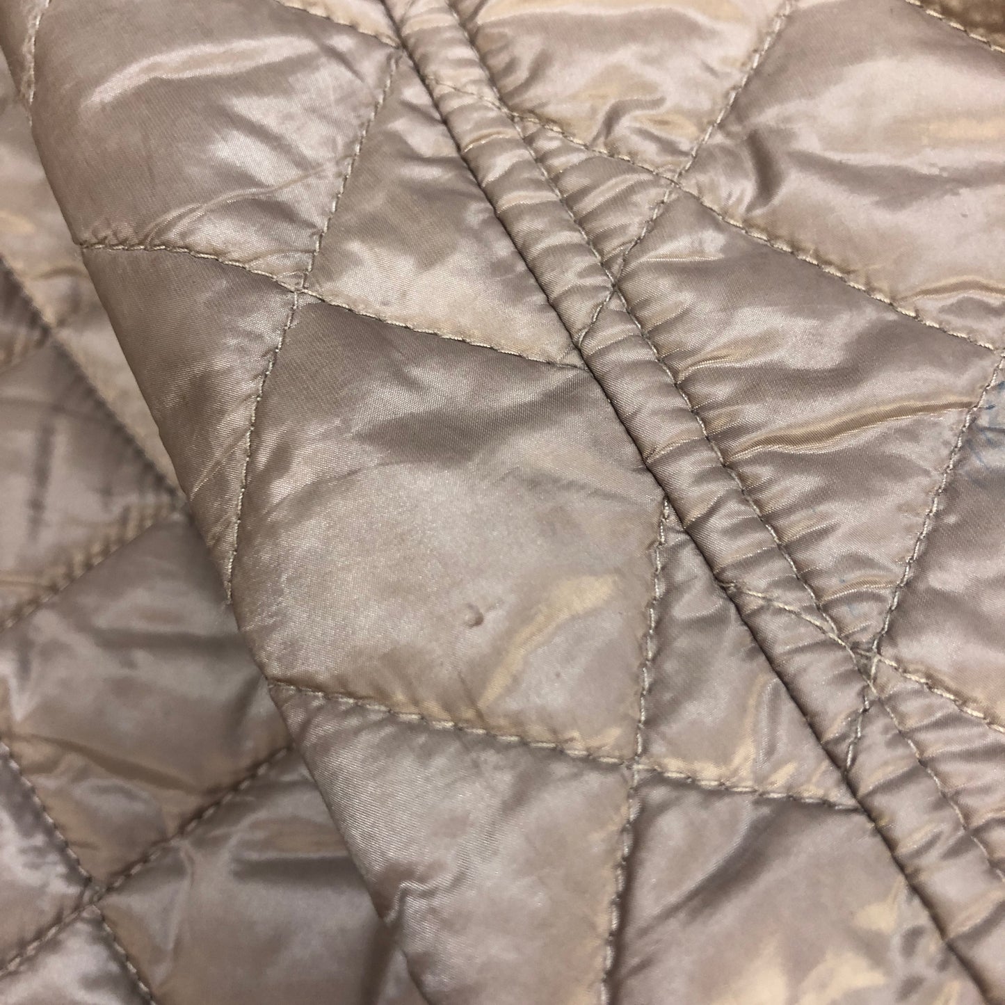 Burberry Classic Diamond Quilted Collared Jacket 12Y Height 152cm Dark Brown Khaki Two-Tone