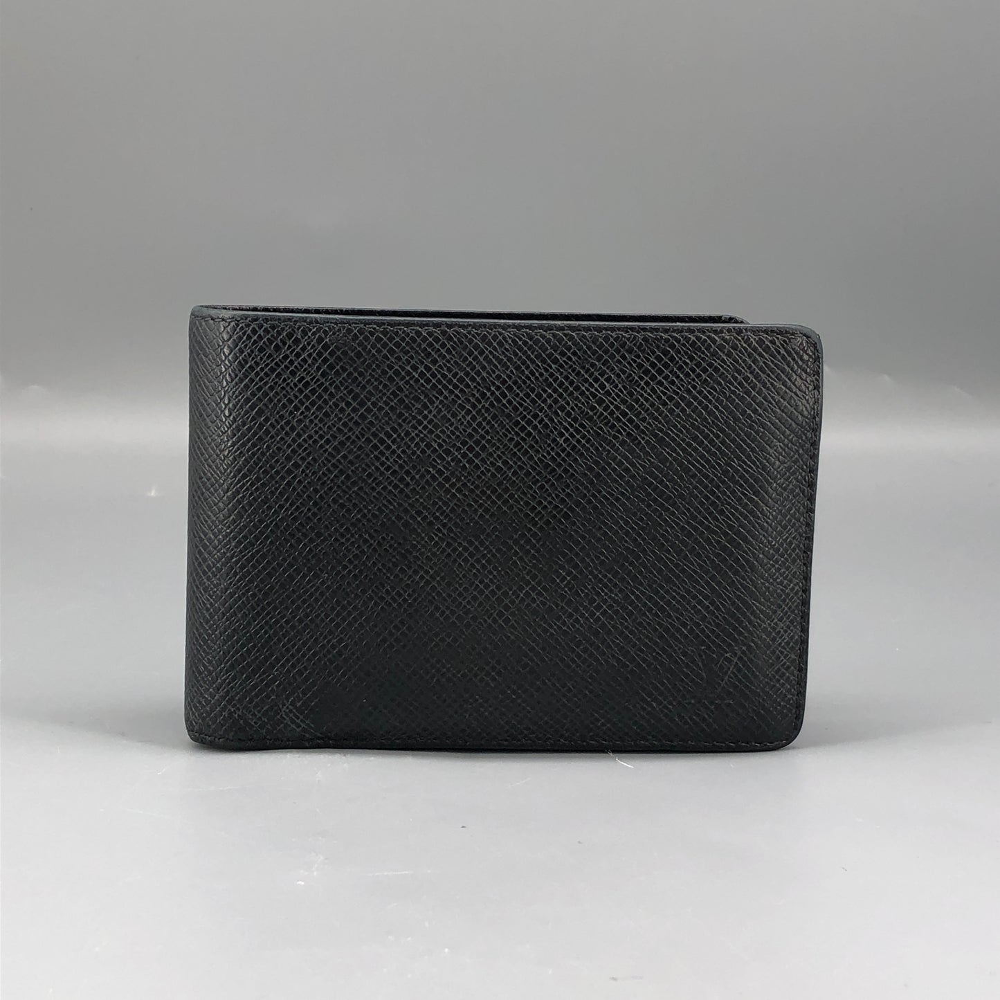 Louis Vuitton Taiga Leather Bifold Wallet Black