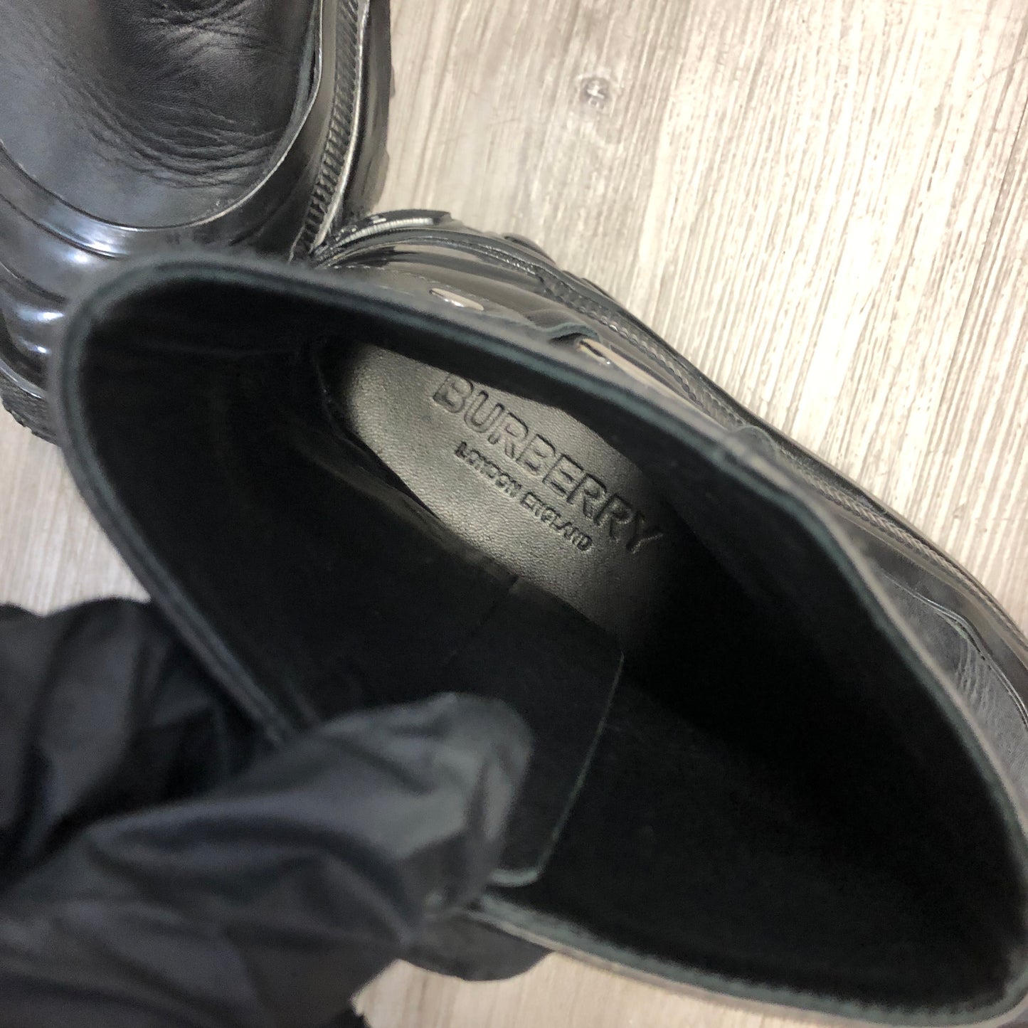 Burberry Women's Black Leather Ankle Boots Size 38