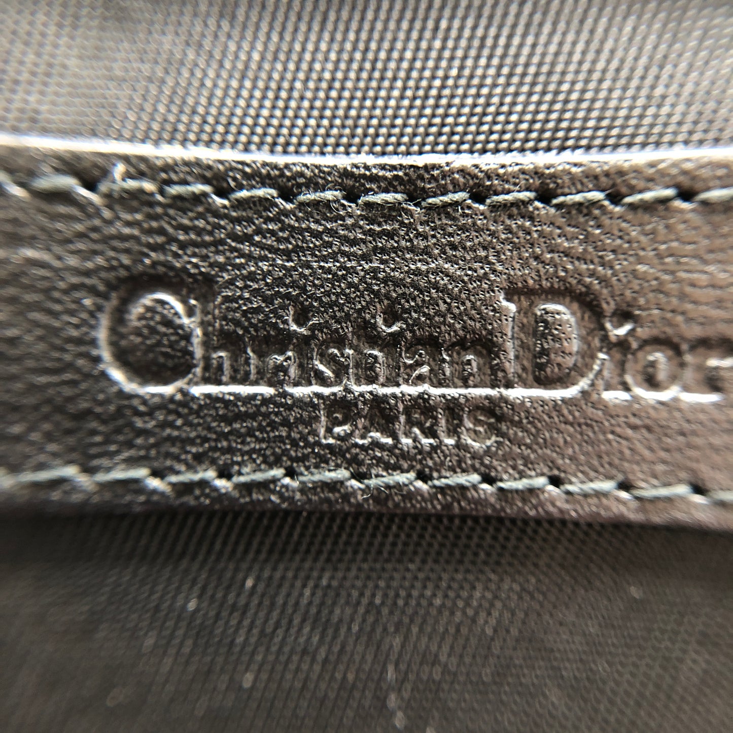 Christian Dior Black Oblique Canvas Box Bag