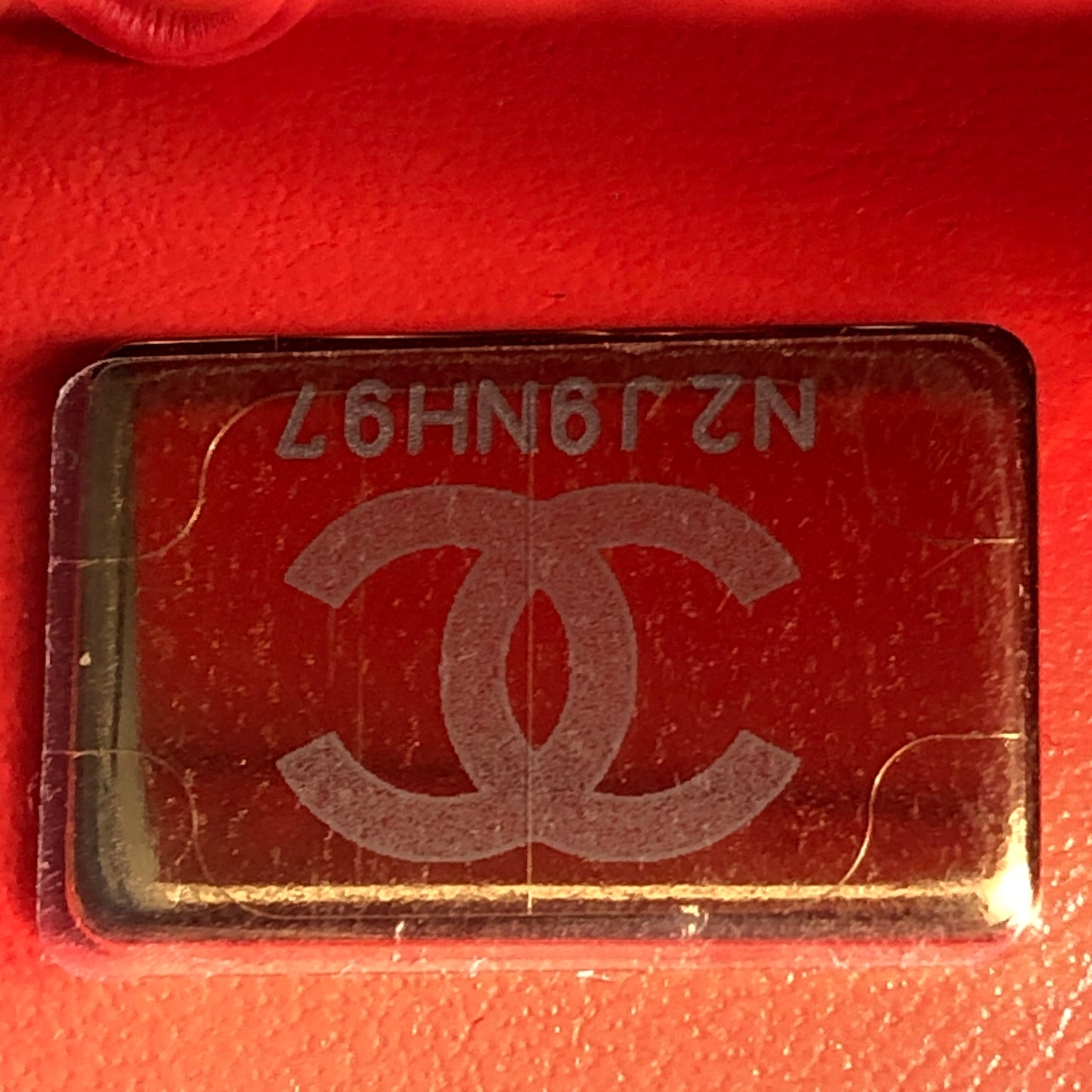 Chanel Mini Quilted Lambskin Flap Bag with Pearl Chain Red