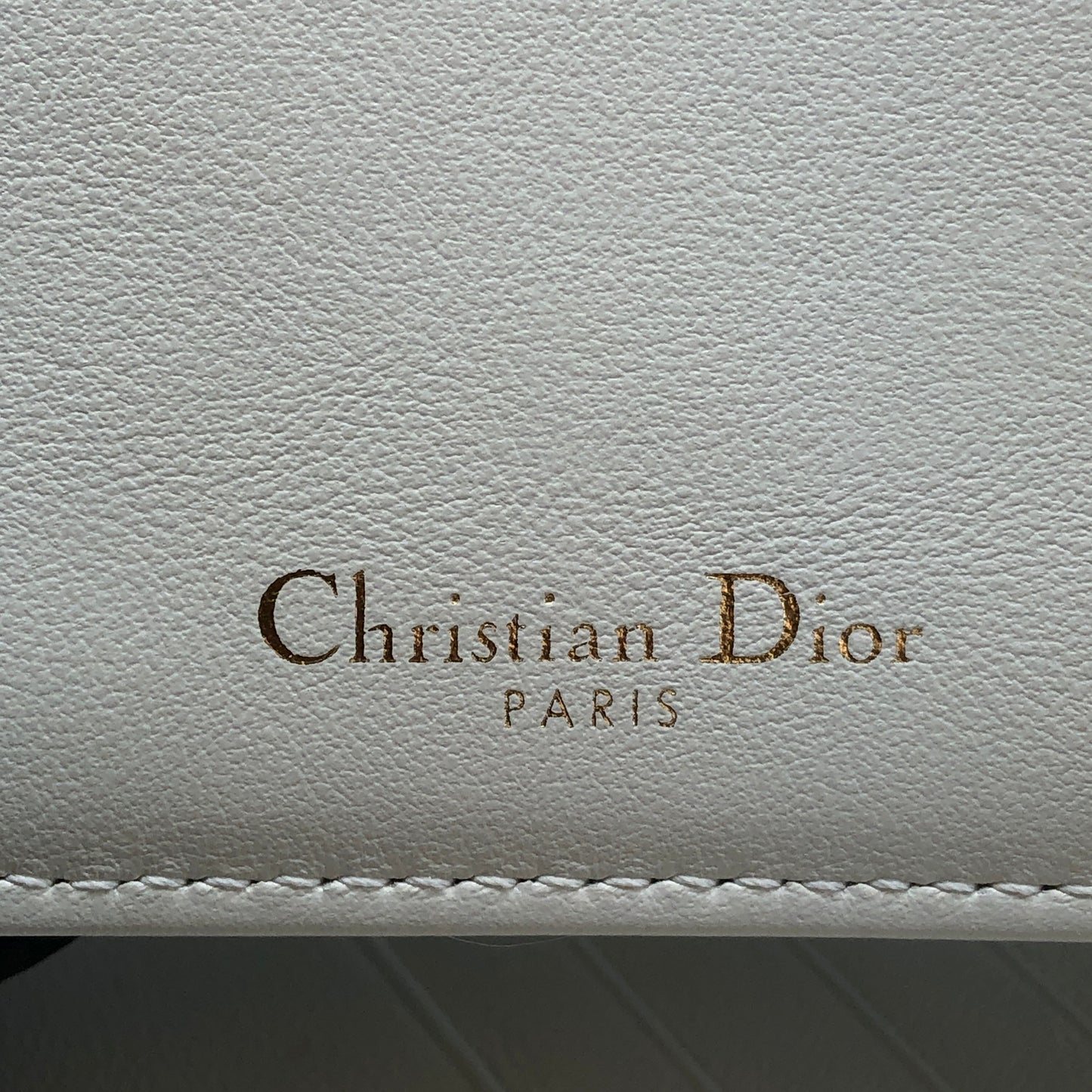 Christian Dior Floral Print Chain Clutch Cream/Multi