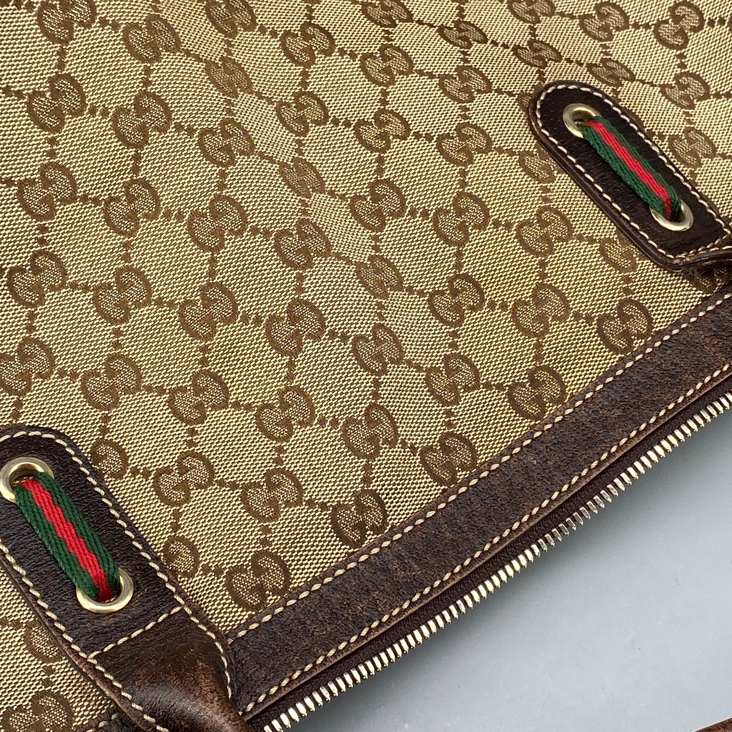 Gucci GG Canvas Handbag Beige/Brown