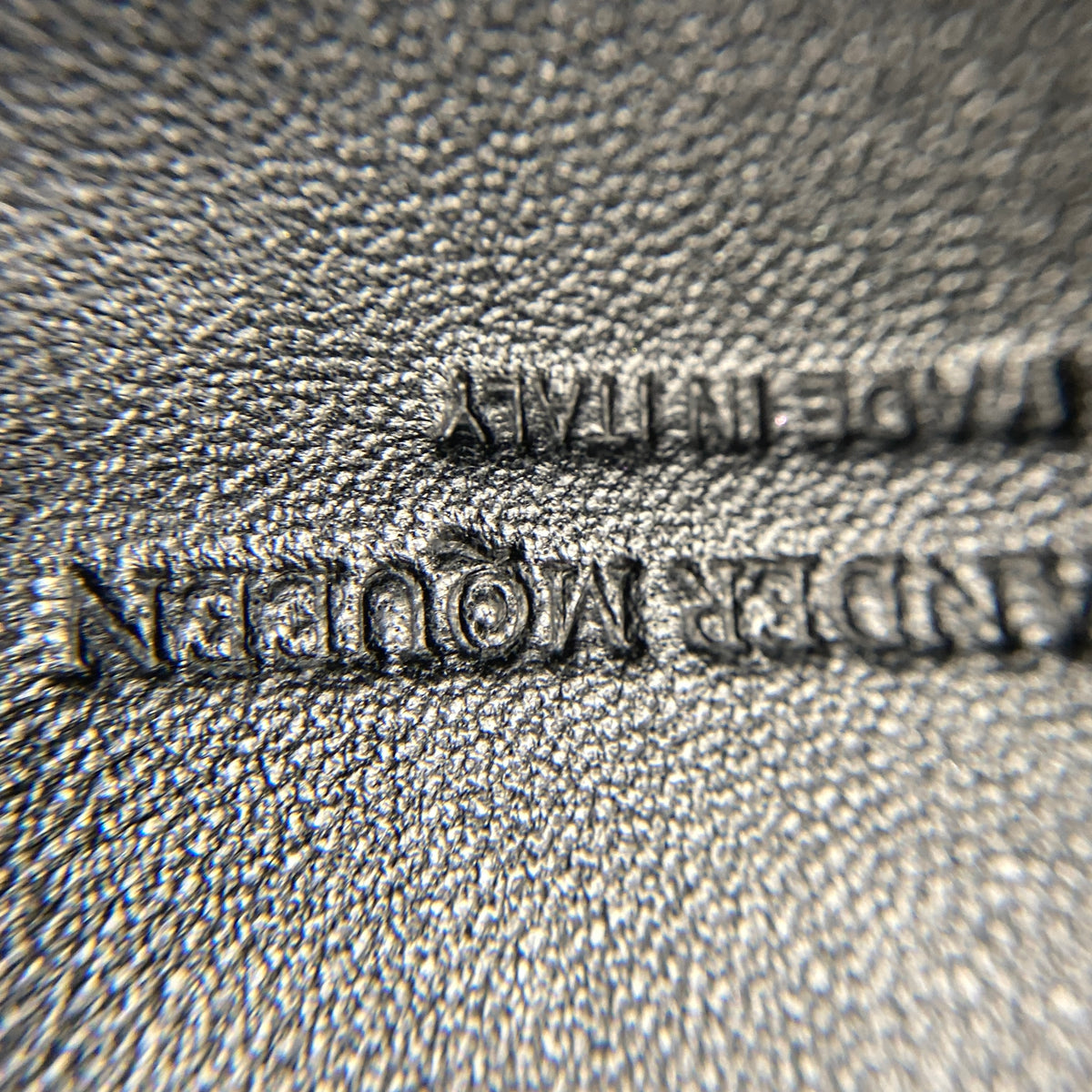 Alexander McQueen Black Leather Clutch Bag